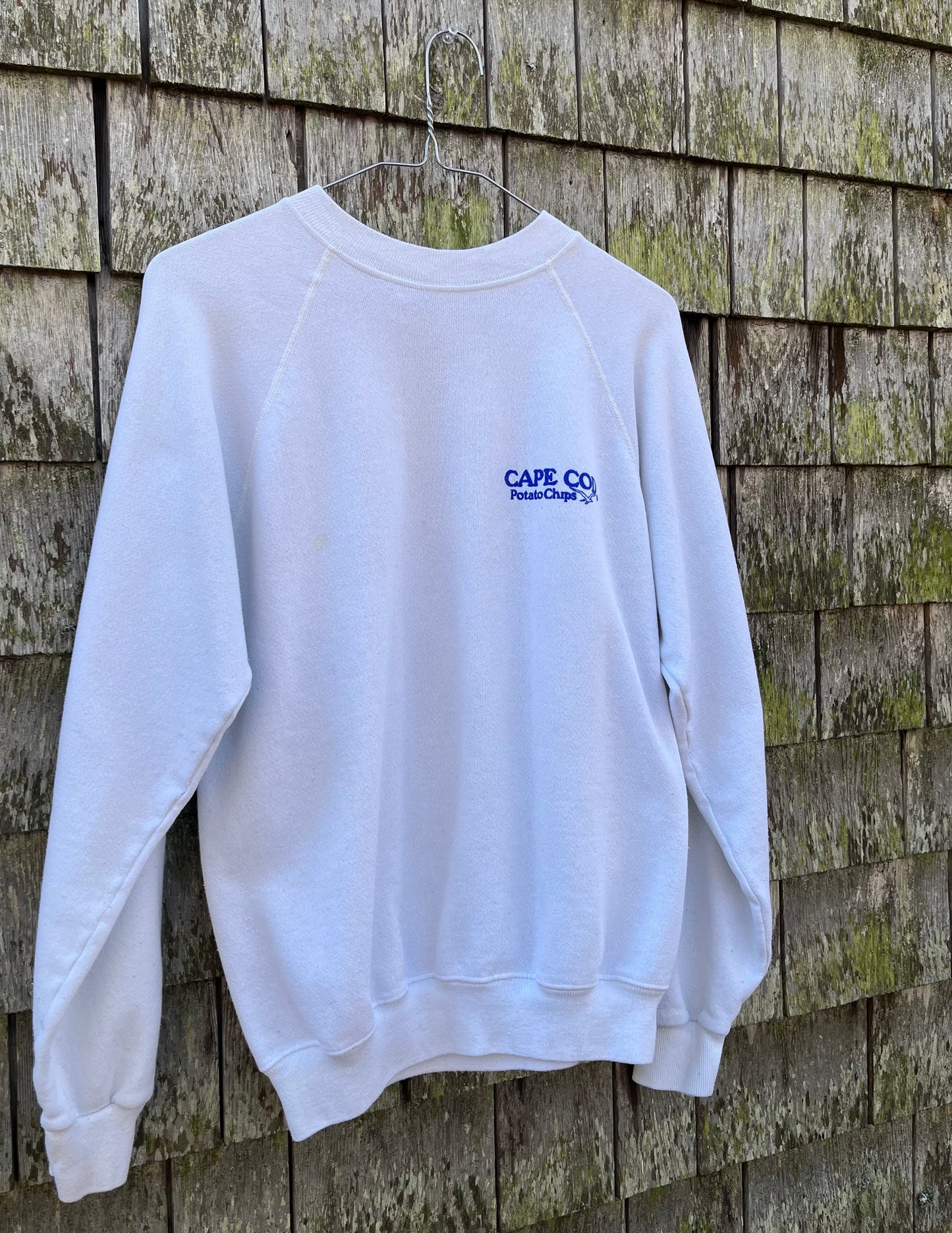 80s Cape Cod Potato Chips Raglan Sleeve Crewneck Sweatshirt (M)