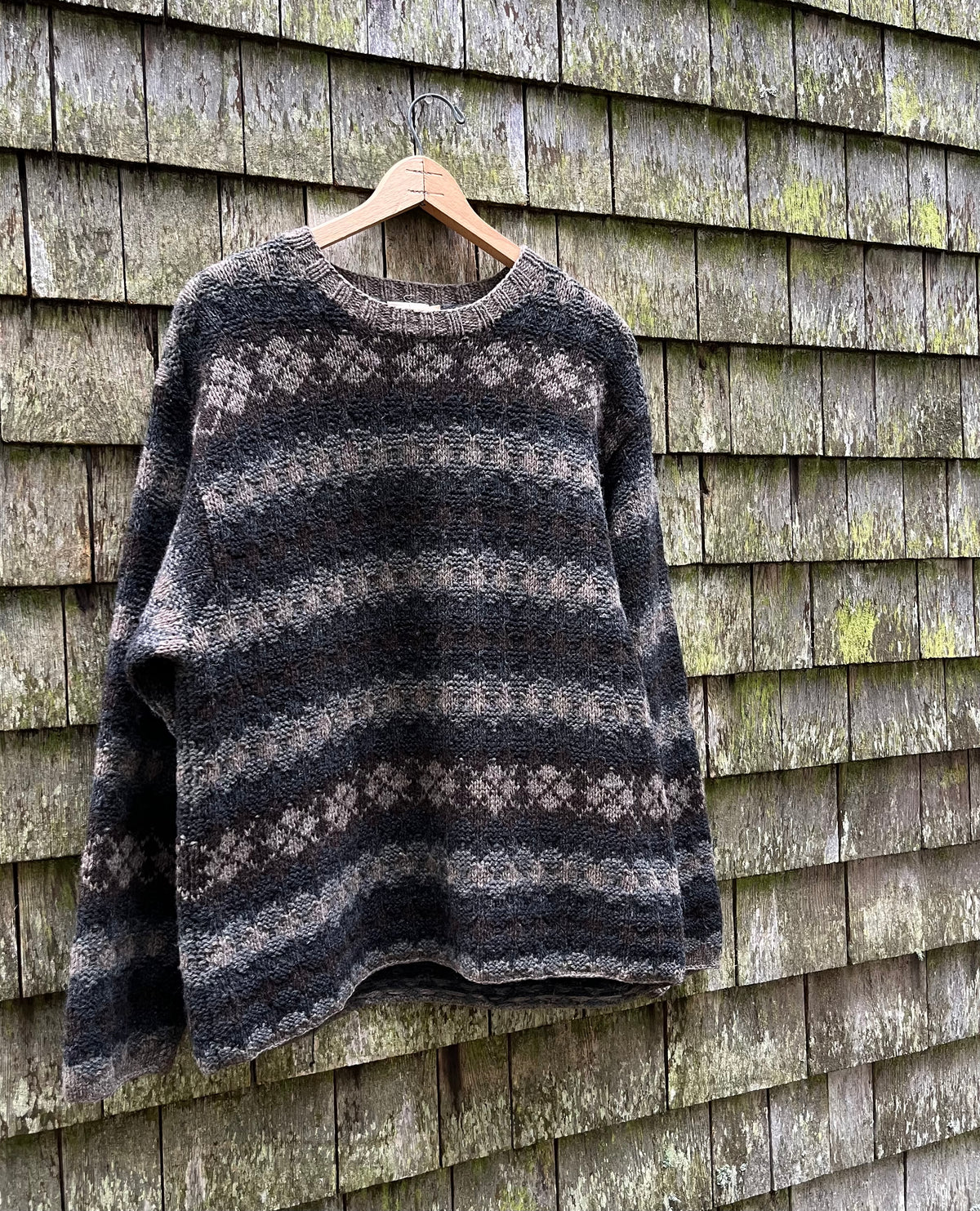 90s J.Crew Fair Isle Wool Knit Sweater (L)