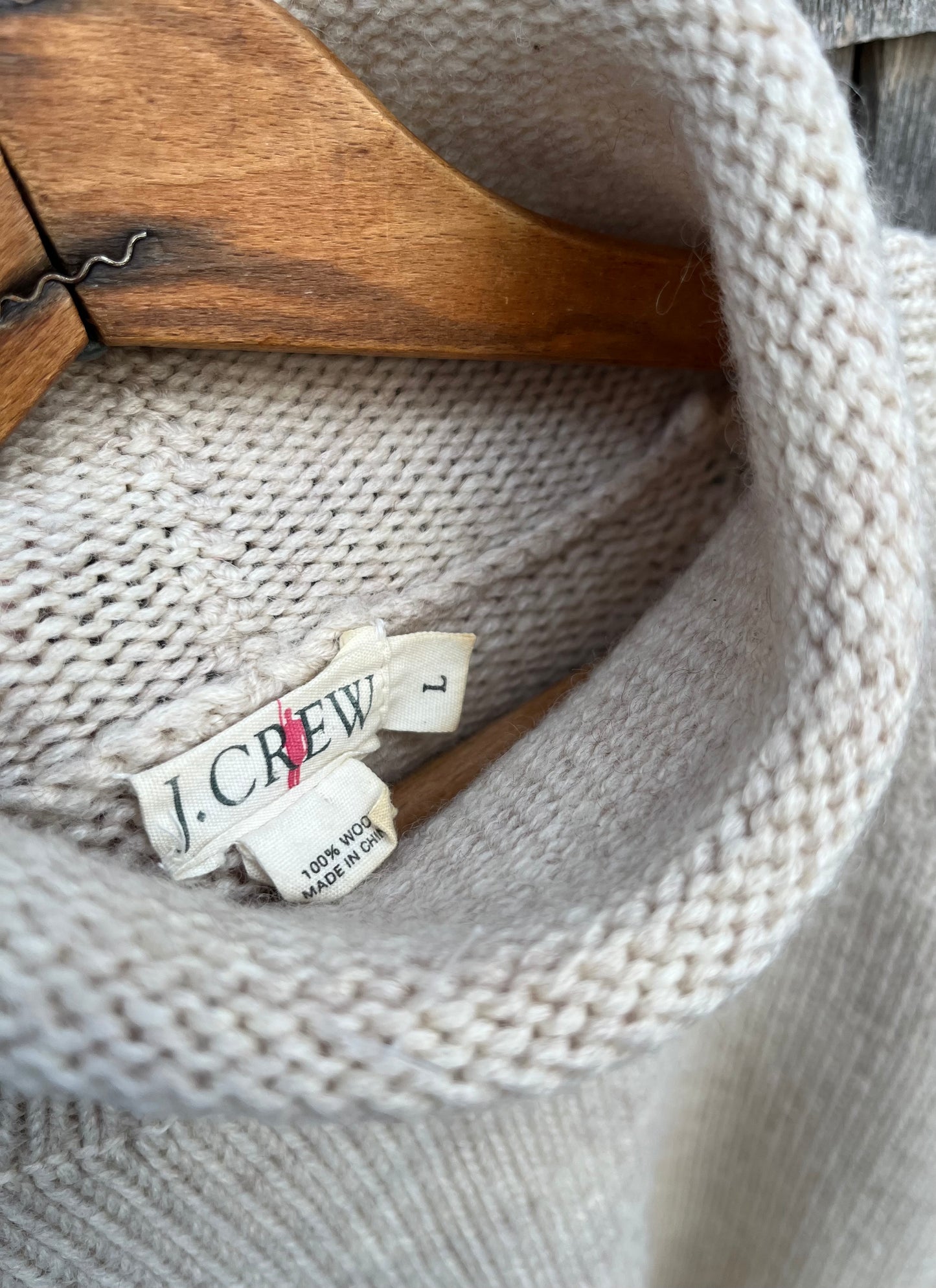 90s J. Crew Rollneck Wool Sweater (L/XL)