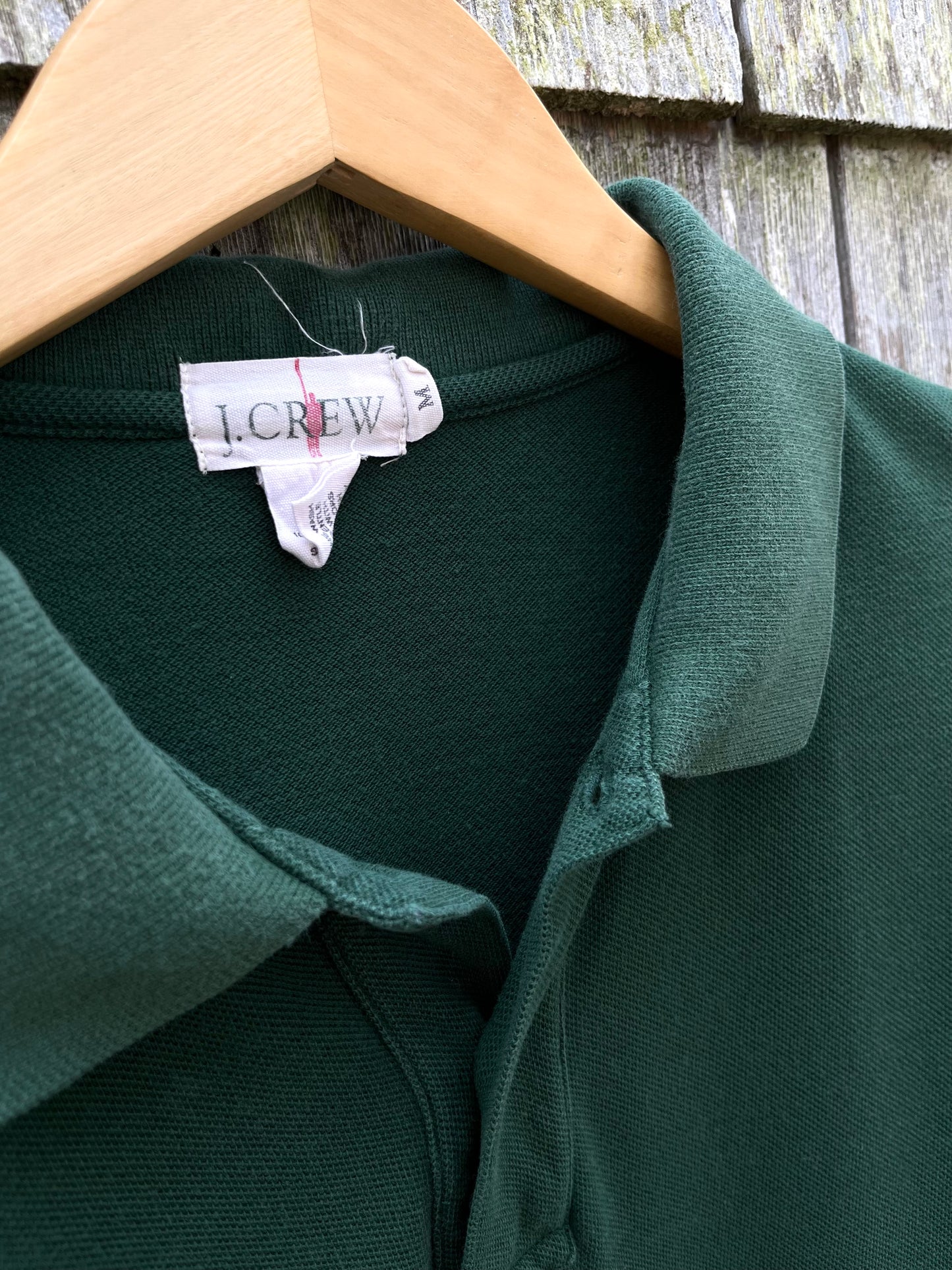 90s J.Crew Pique Cotton Knit Polo Shirt (M/L)