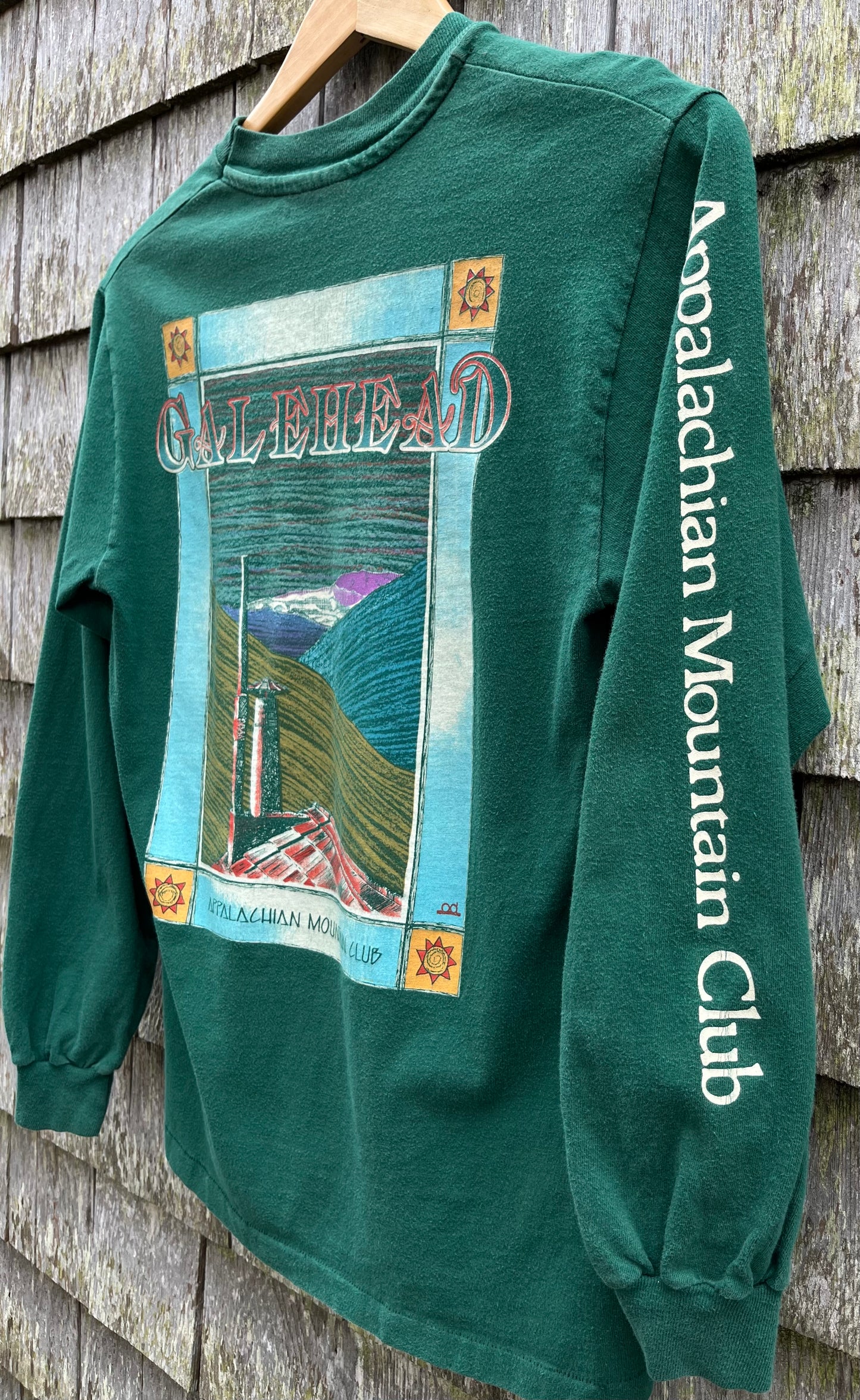 90s Appalachian Mountain Club Galehead Hut New Hampshire Long Sleeve T-Shirt (S)