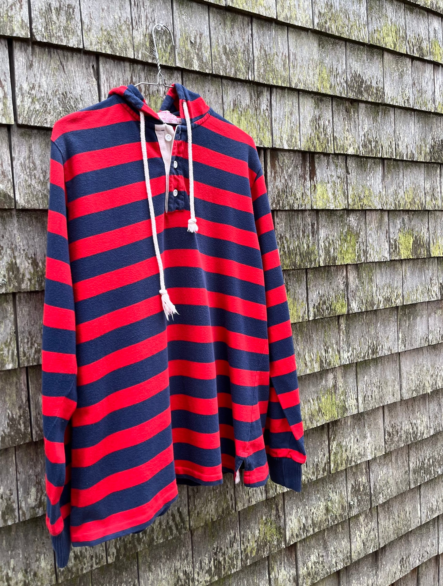 80s Brooks Brothers Hooded Rugby Shirt (L)