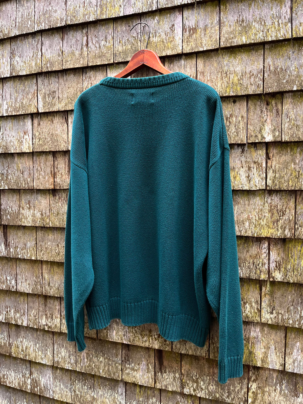 90s Eddie Bauer Shaker Stitch Cotton Knit Sweater (XL)