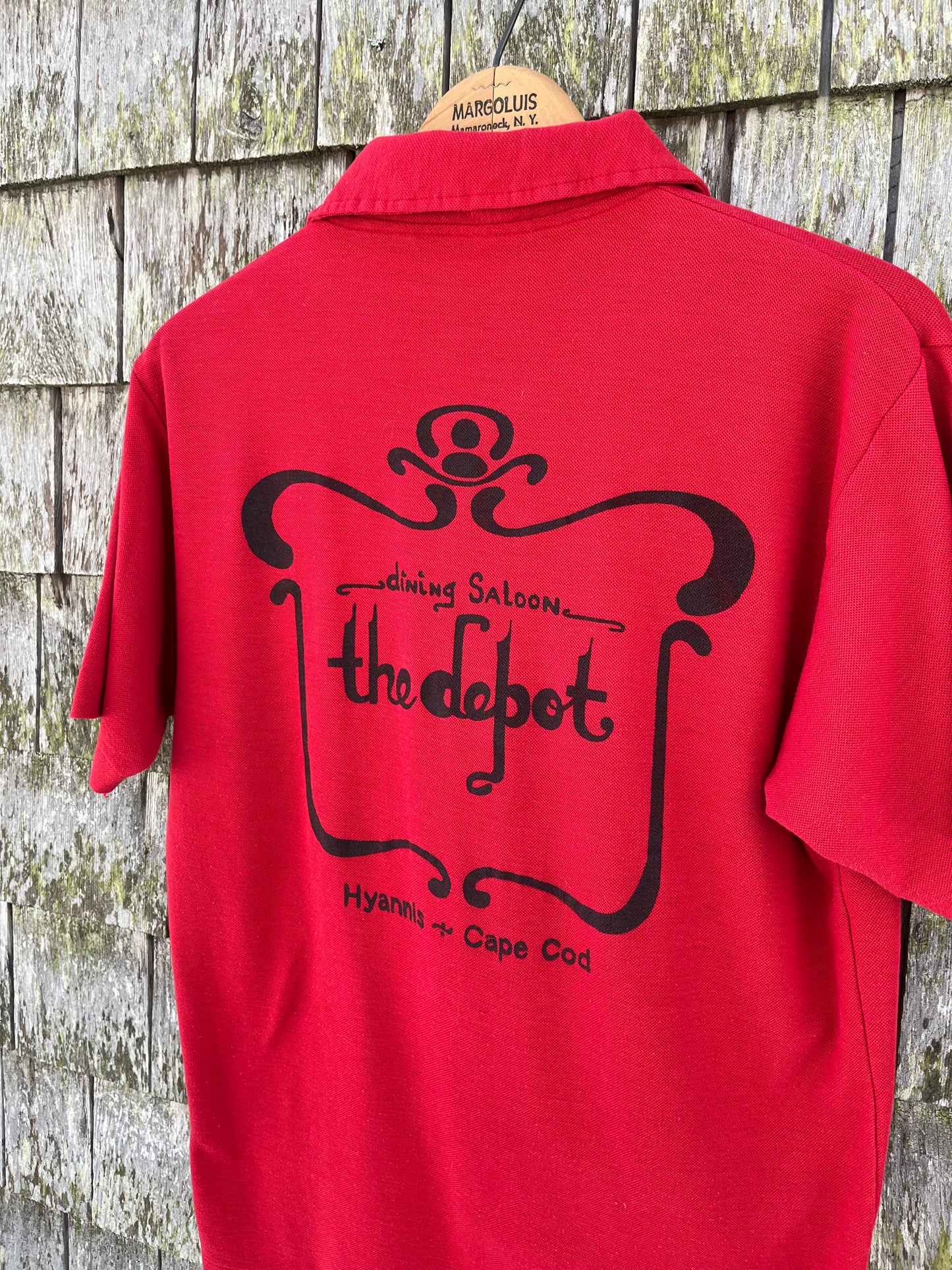70s The Depot Dining Saloon Hyannis Polo Shirt (M)