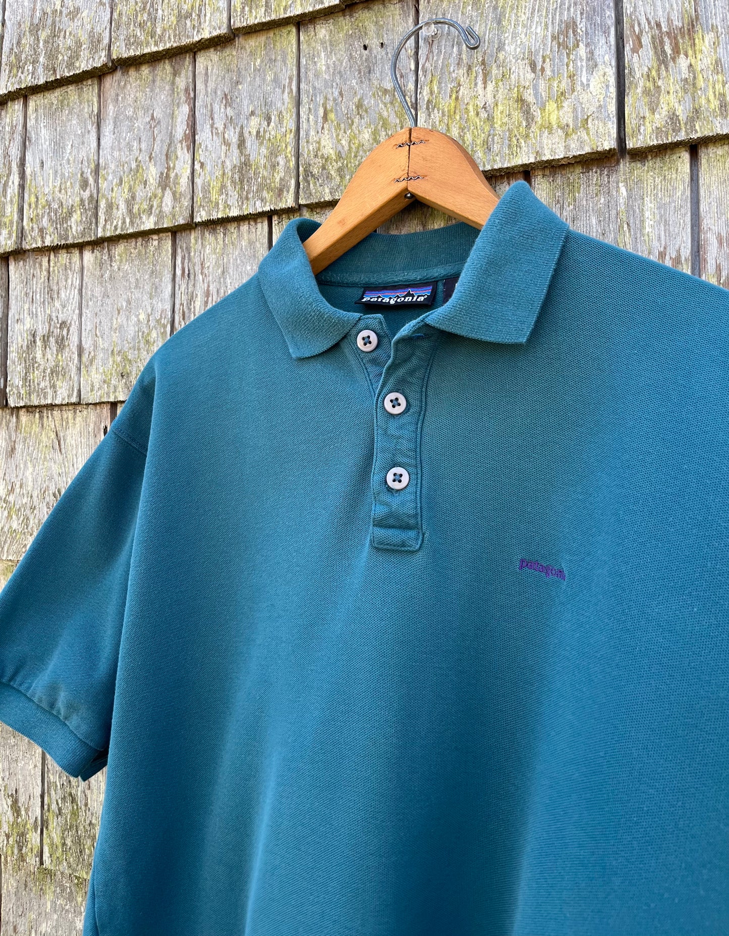 90s Patagonia Cotton Piqué Polo Shirt (M/L)
