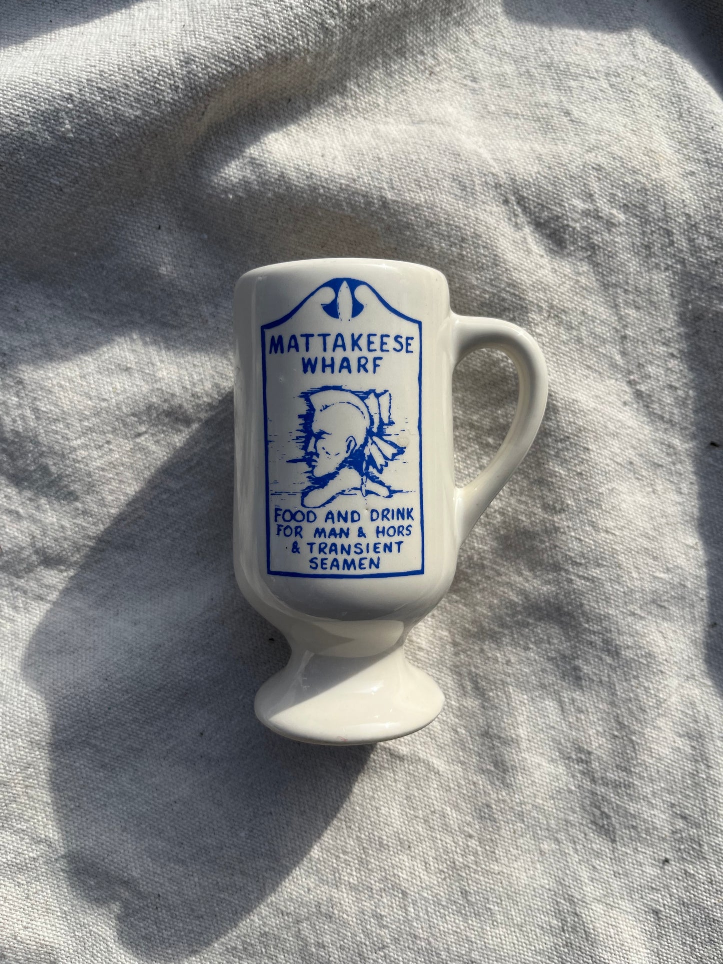 70s Mattakeese Wharf Dutch Coffee Souvenir Demitase Coffee Mug