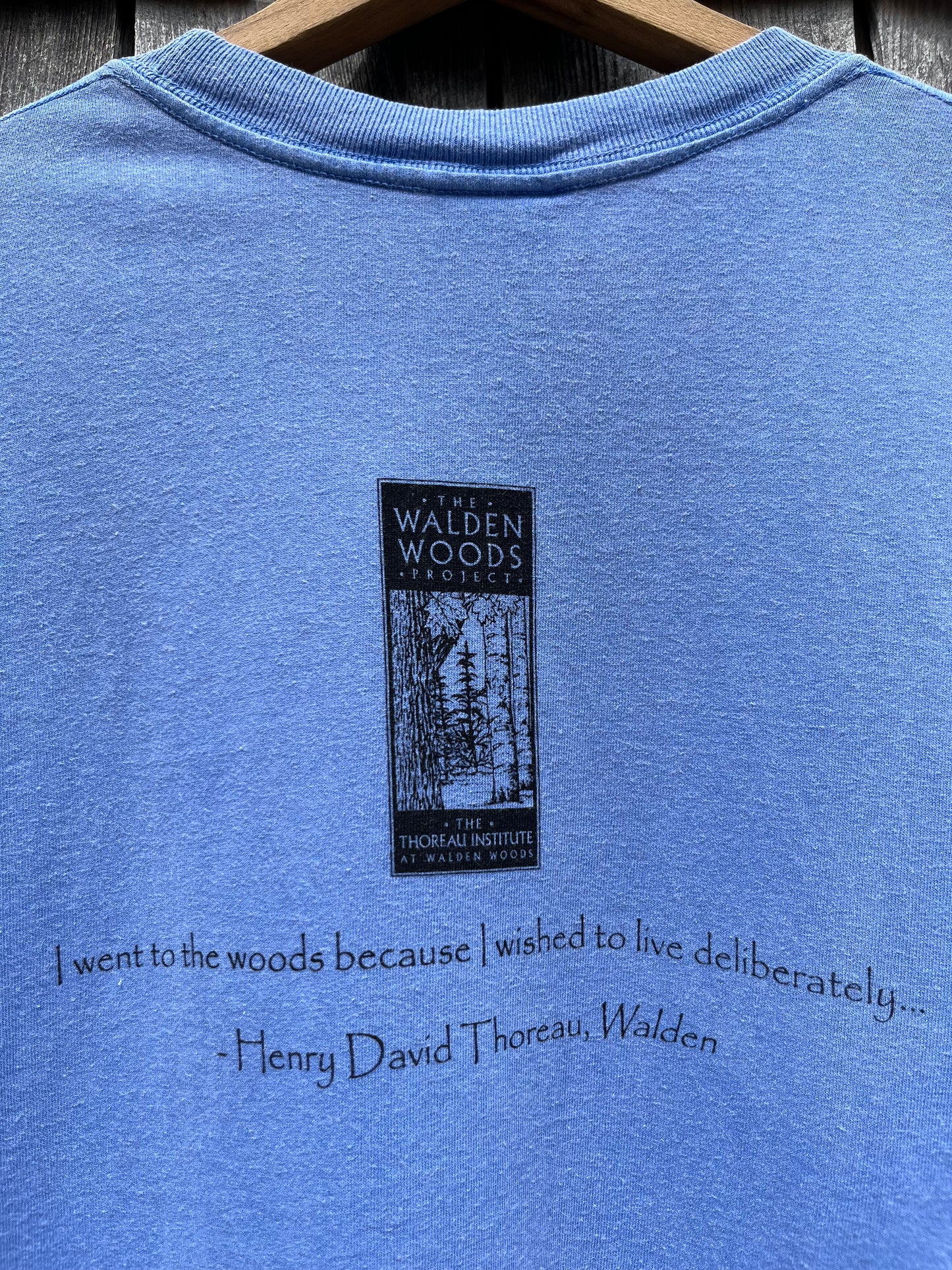 00s Walden Woods project Henry David Thoreau's Walden Sesquicentennial Garment Dyed T-Shirt (L)