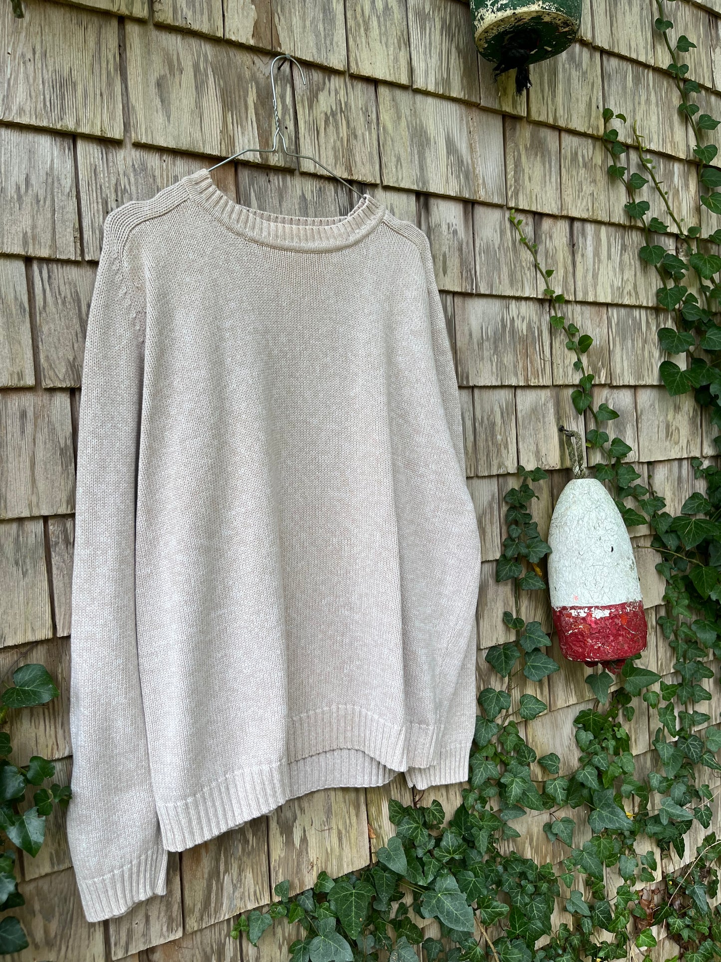 90s St. John’s Bay Cotton Knit Crewneck Sweater (L)