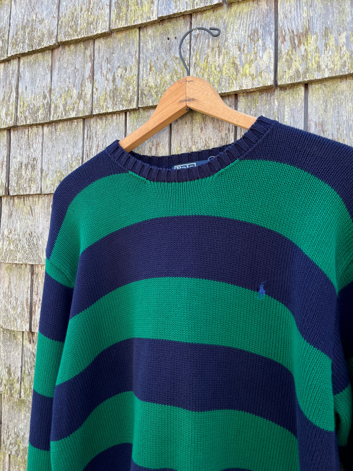 90s Polo Ralph Lauren Crewneck Cotton Knit Sweater (XL)