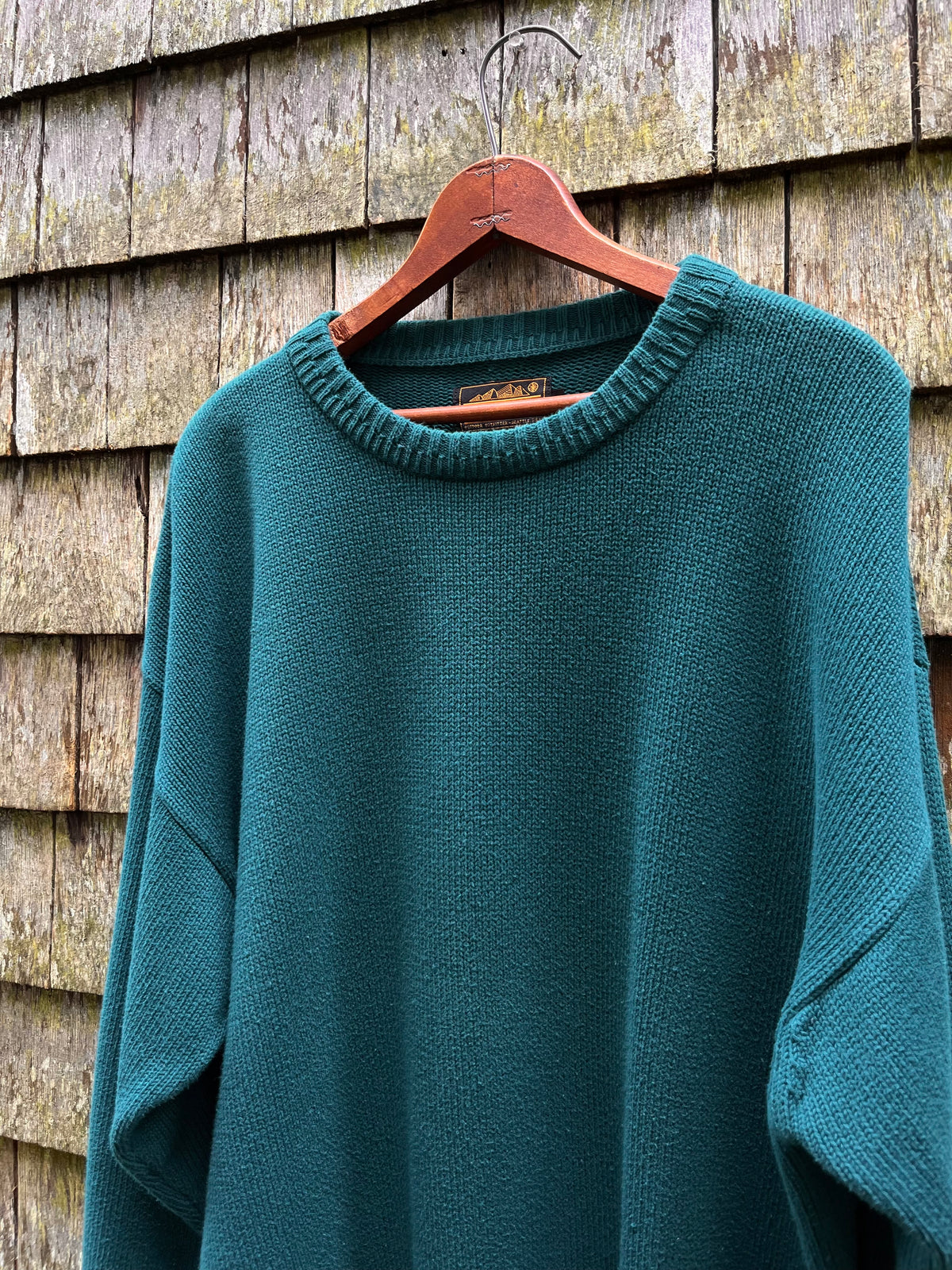90s Eddie Bauer Shaker Stitch Cotton Knit Sweater (XL)