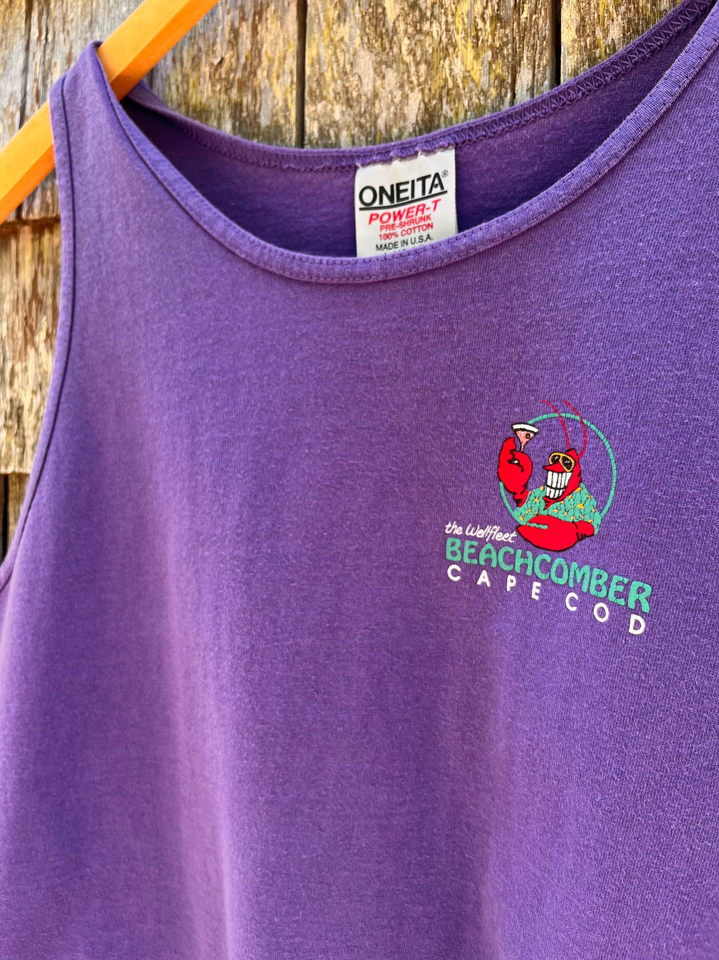 90s Wellfleet Beachcomber Lobster Logo Tank Top (L)