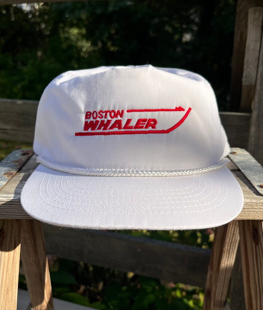 80s Boston Whaler Boats Rope Brim Snapback Cap (OSFA)