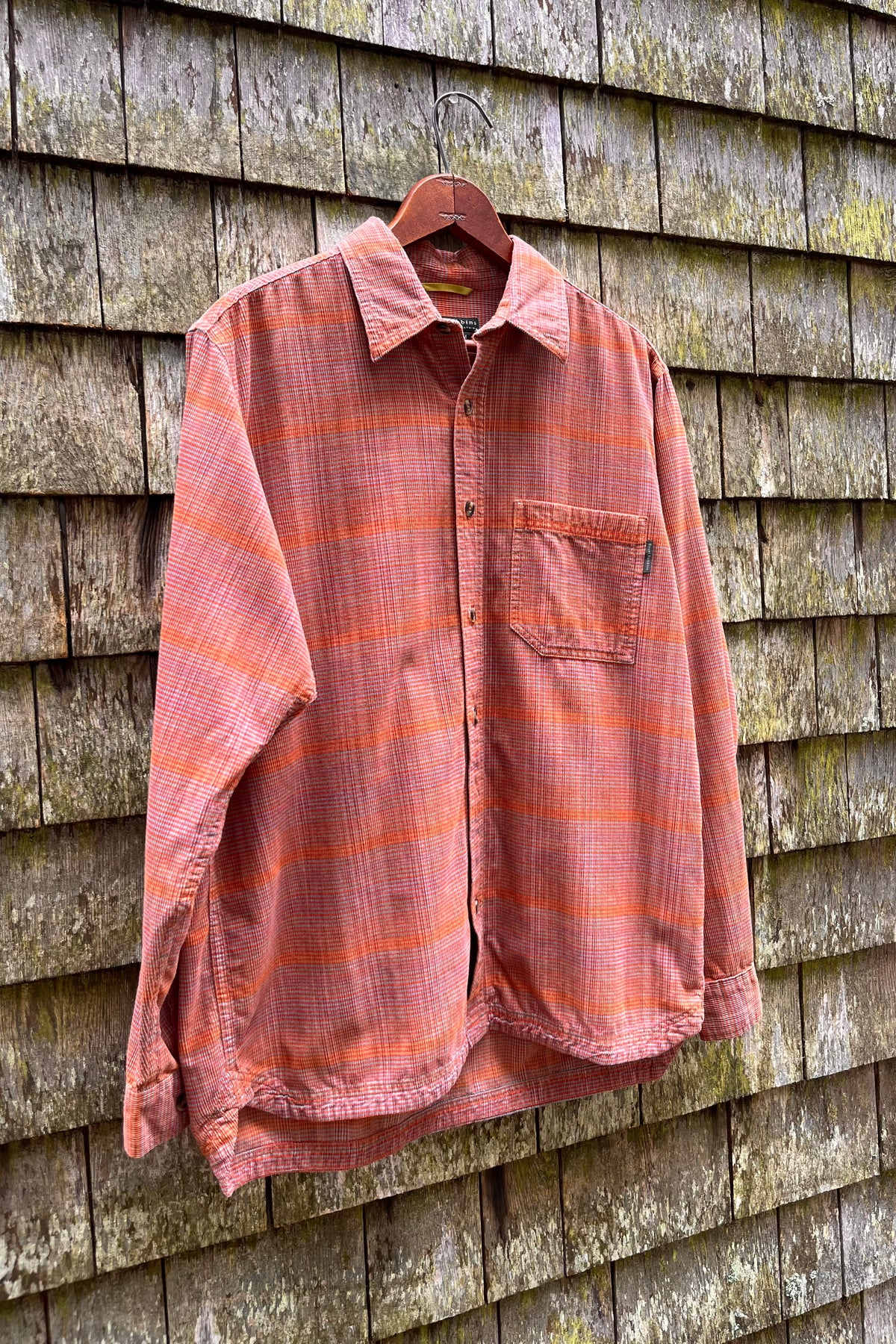 90s The Territory Ahead Ombré Print Corduroy Button Up Shirt (M/L)