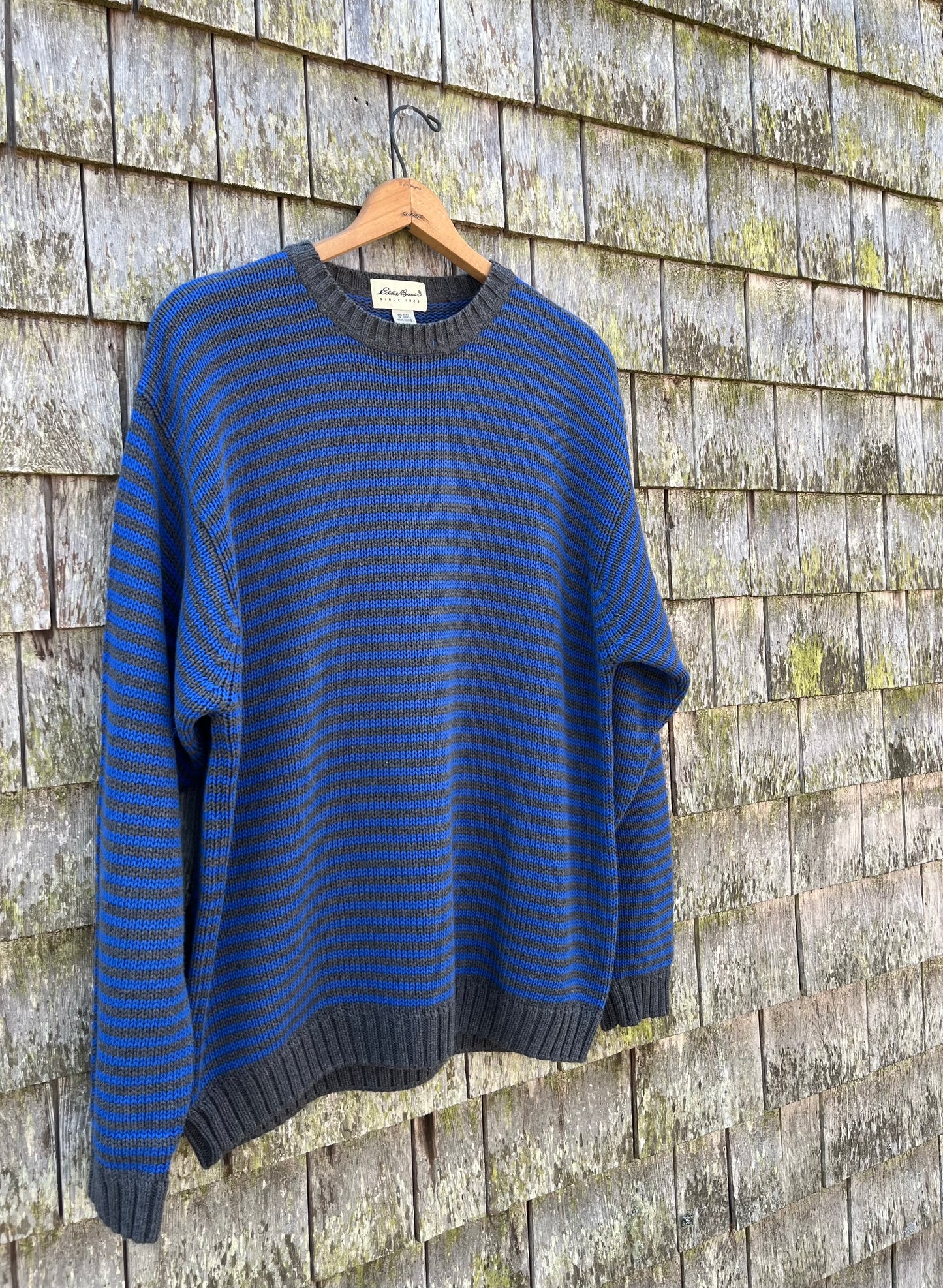 90s Eddie Bauer Crewneck Cotton Knit Sweater (XL)