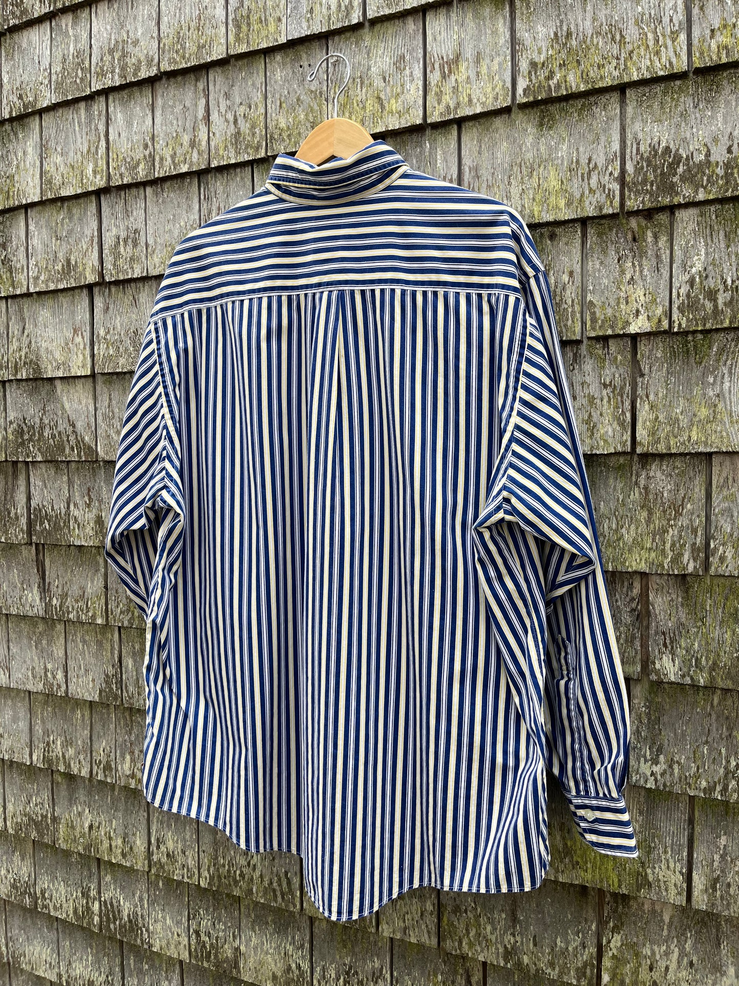 90s Brooks Brothers Striped Broadcloth Cotton Button Down ‘Sport Shirt’ (XL)