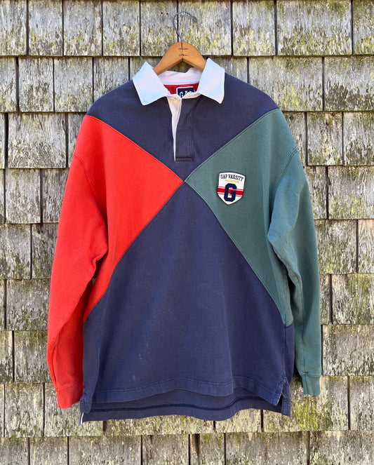 90s GAP Varsity Cotton Rugby Shirt (L/XL)