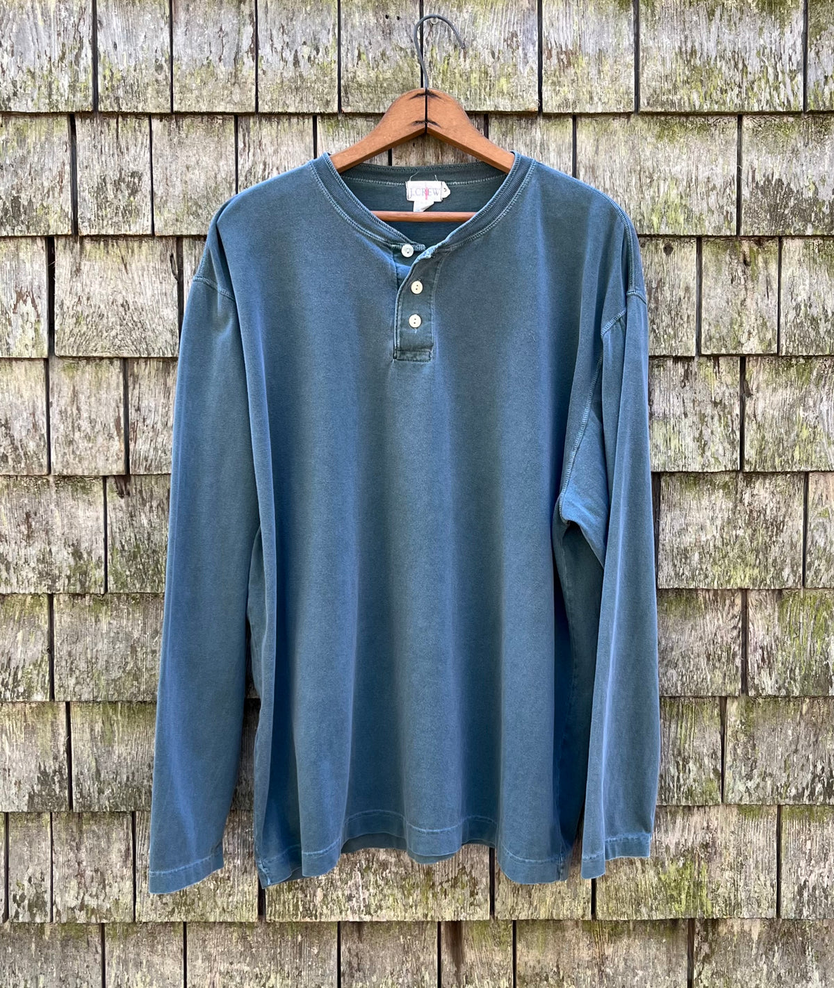90s J.Crew Cotton Henley Shirt (L)