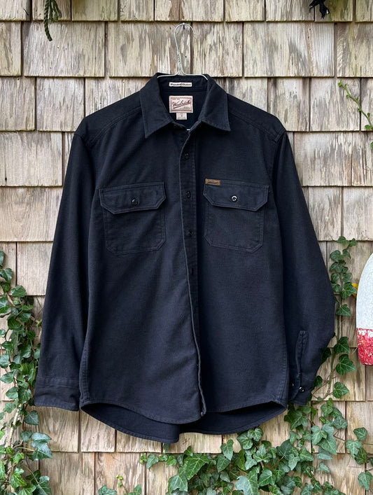 90s Woolrich 'Expedition Chamois' Cotton Flannel Shirt (L)
