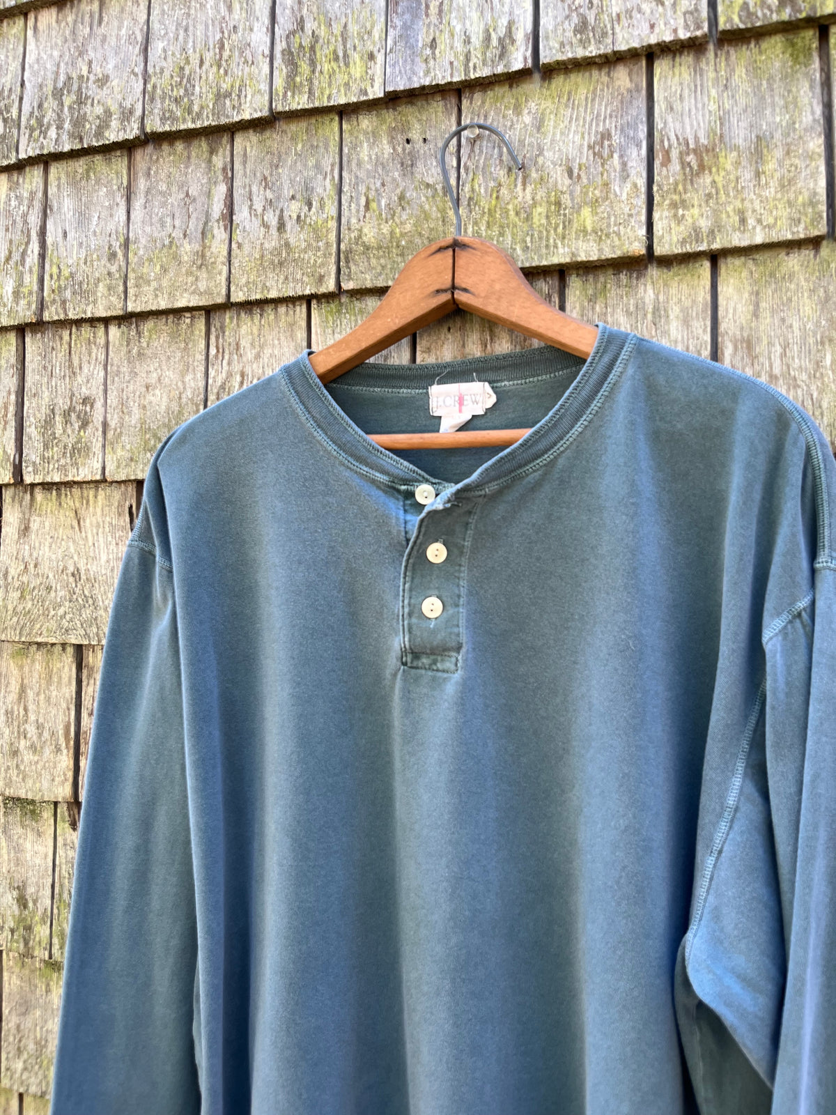 90s J.Crew Cotton Henley Shirt (L)