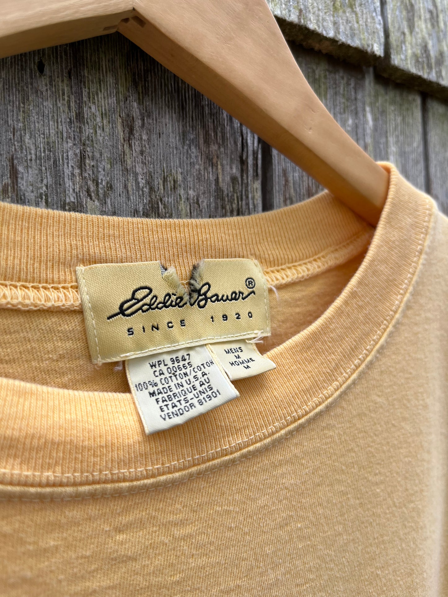 90s Eddie Bauer Garment Dyed Cotton Pocket T-Shirt (L)