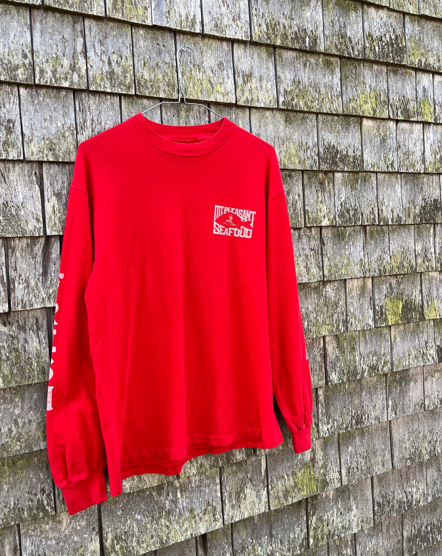 90s Mt. Pleasant Seafood South Carolina Long Sleeve T-Shirt (M)