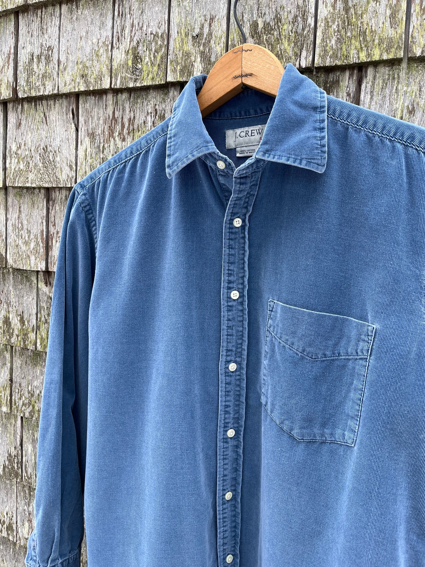 00s J.Crew Pinwale Corduroy Button Front Shirt (S/M)