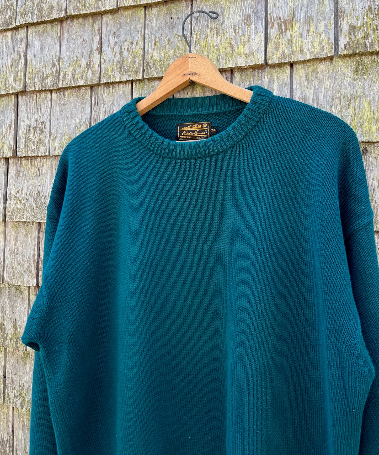 90s Eddie Bauer Crewneck Cotton Knit Sweater (XL)