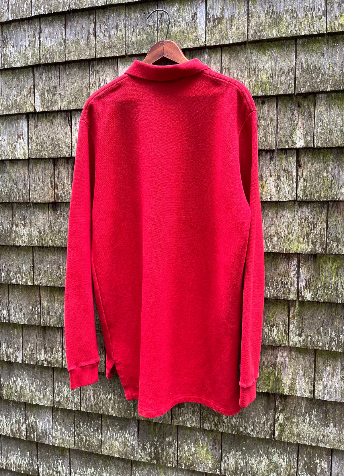 90s Polo Ralph Lauren Heavyweight Long Sleeve Polo Shirt (L)