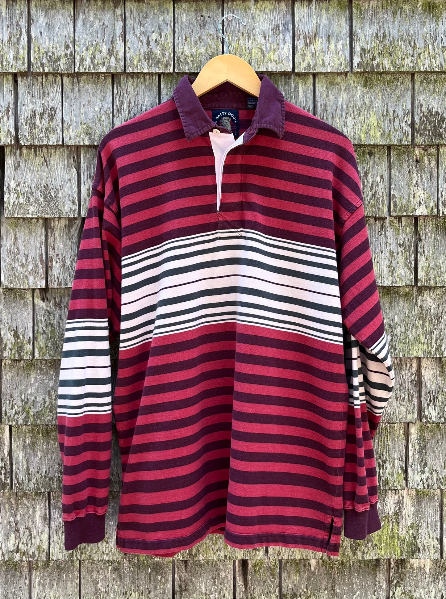 90s Gant 'Salty Dog' Cotton Rugby Shirt (L)