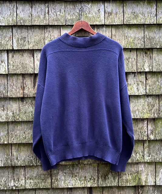 90s GAP Mock Neck Cotton Knit Sweater (L)