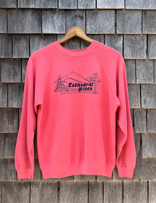 80s Cathedral Pines Campground Eustis Maine Crewneck Sweatshirt (L)