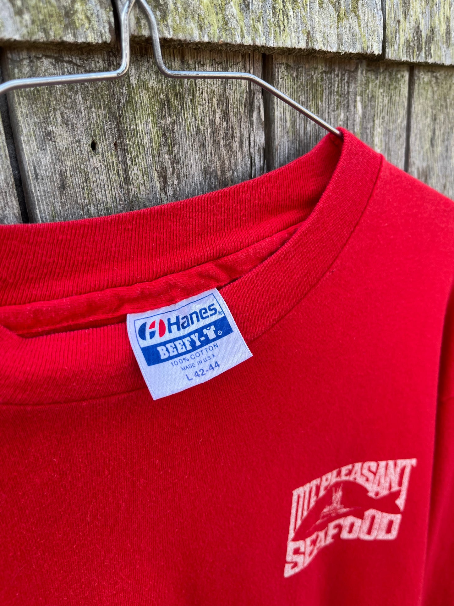 90s Mt. Pleasant Seafood South Carolina Long Sleeve T-Shirt (M)