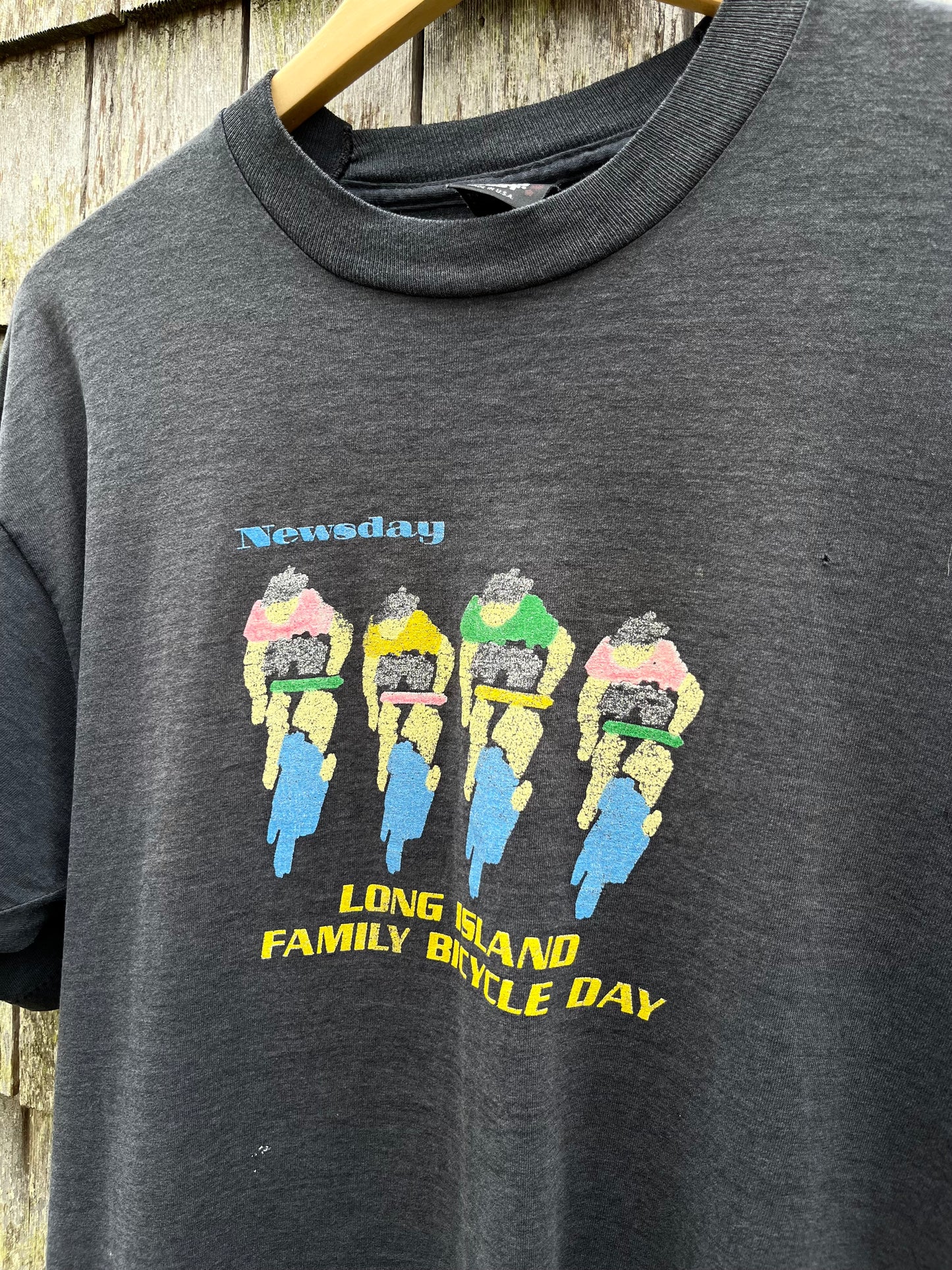 90s Newsday Long Island Family Bicycle Day T-Shirt (L)