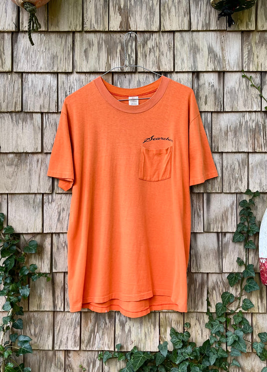 80s Searcher FV Fishing Charter Boat San Diego Pocket T-Shirt (M)