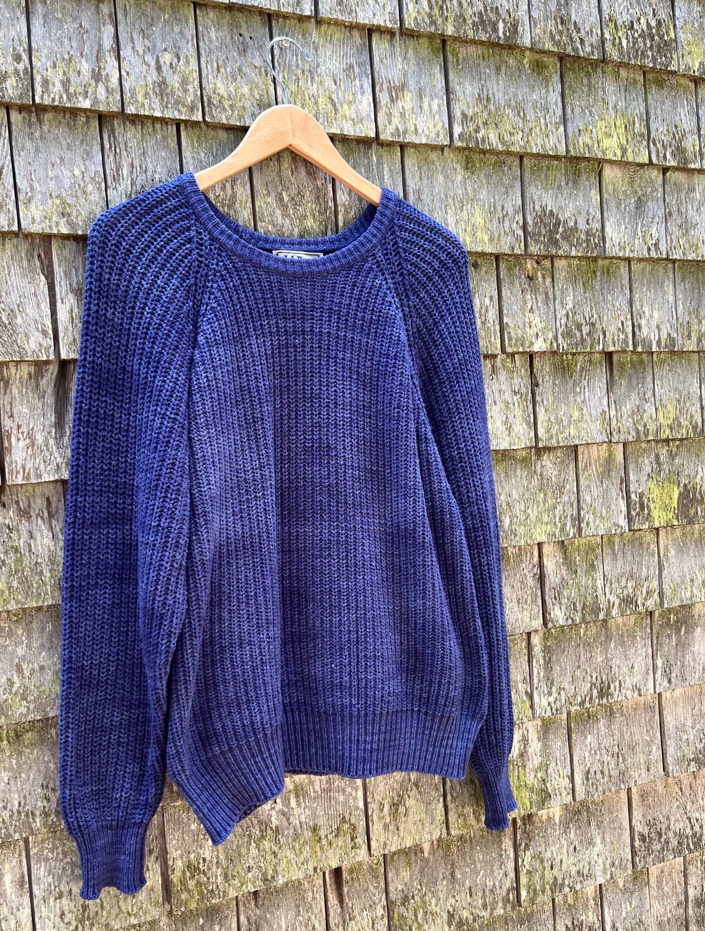 90s L.L. Bean ‘Blue Jean’ Cotton Knit Sweater (S/M)
