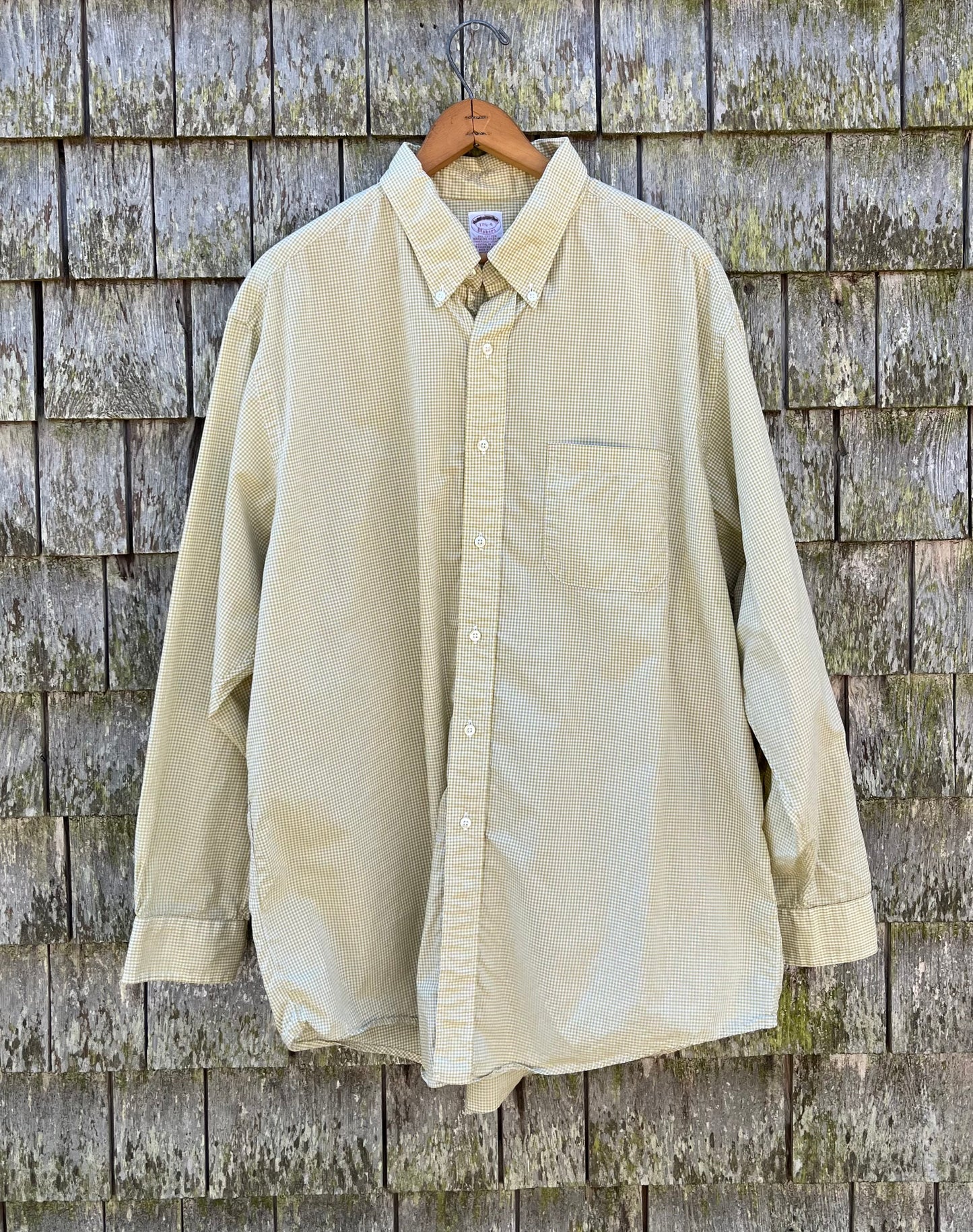 90s Brooks Brothers Makers Cotton Broadcloth Button Down Shirt (17.5/XL)