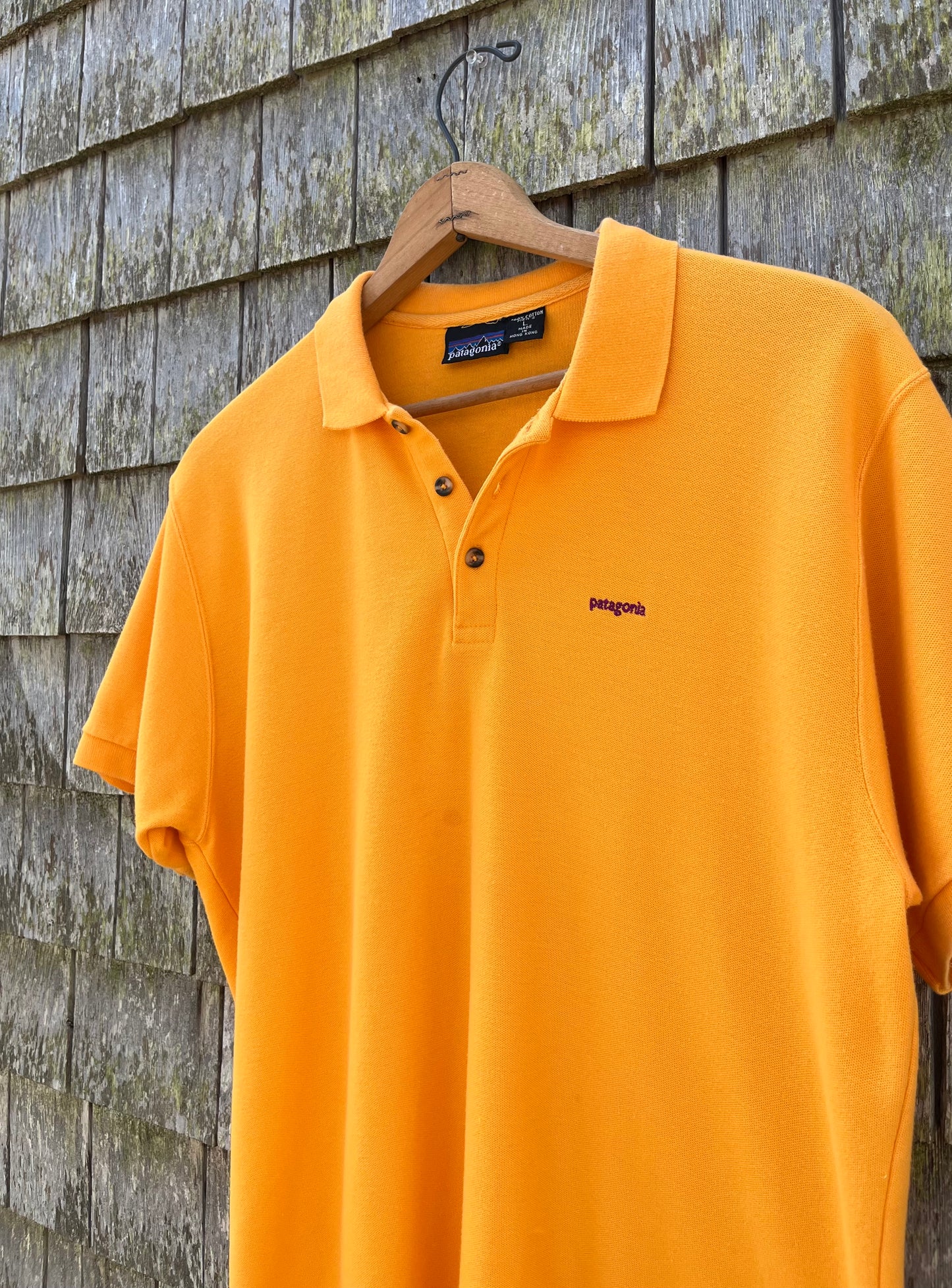 90s Patagonia Cotton Piqué Polo Shirt (L/XL)