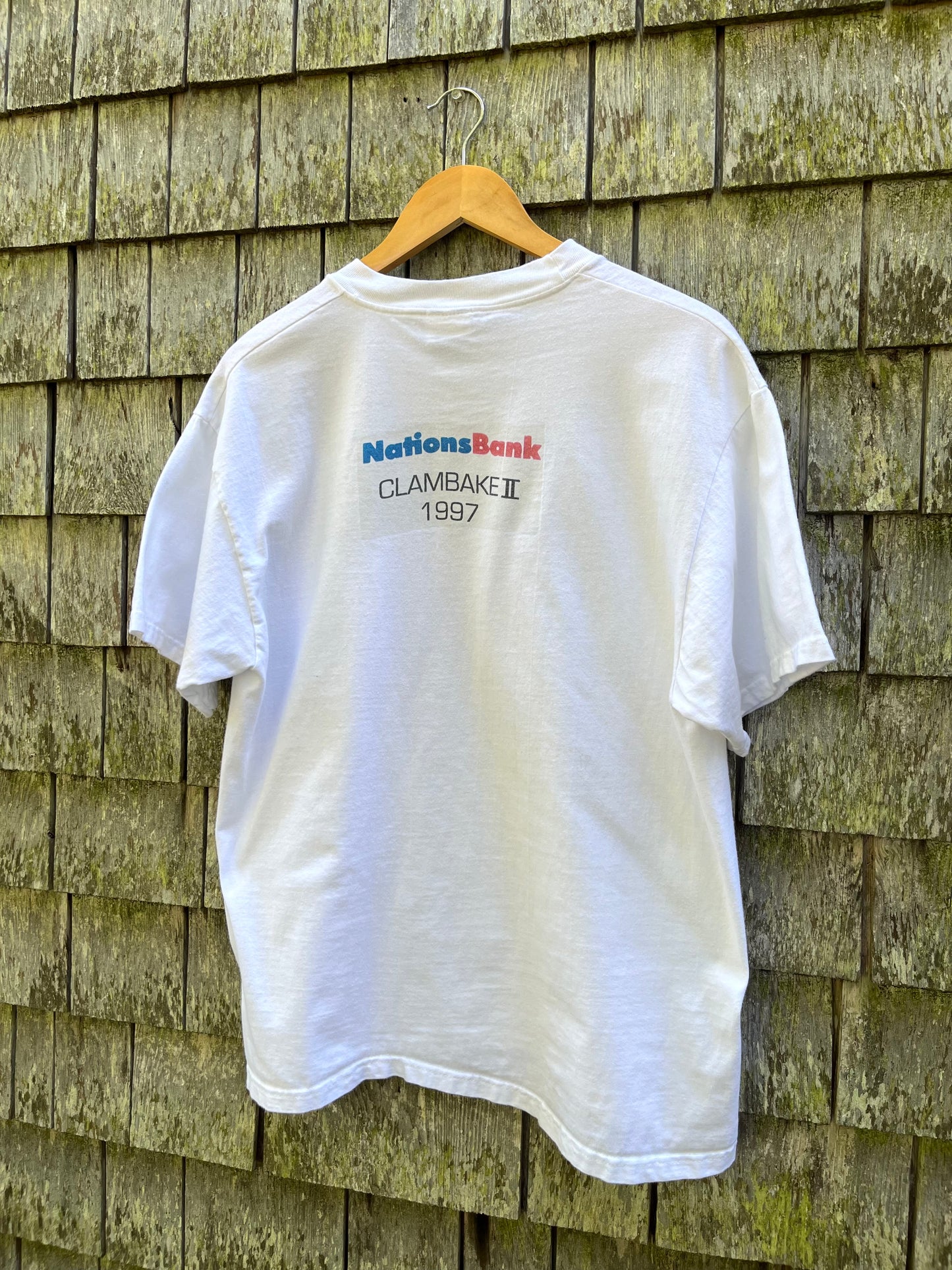90s Absolut Nantucket Nationsbank Clambake T-Shirt (L)
