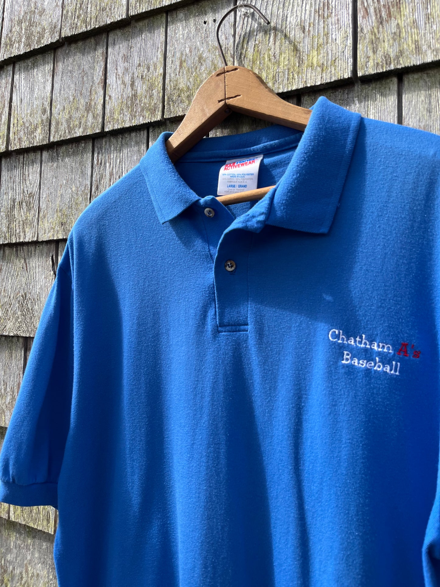 90s Chatham A’s Cape Cod Baseball League Polo Shirt (L)