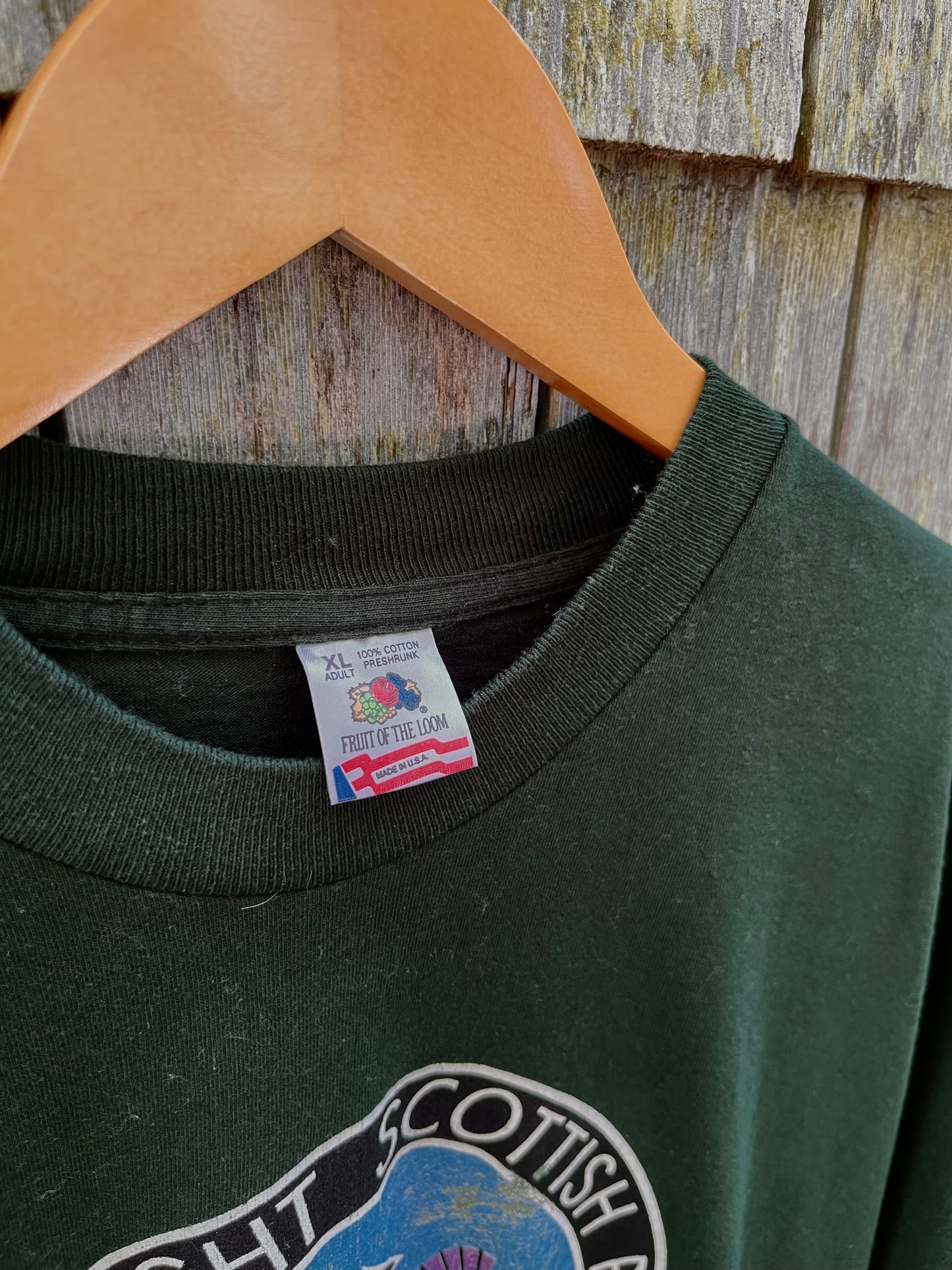 90s Cape Cod Highland Light Scottish Pipe Band T-Shirt (L/XL)