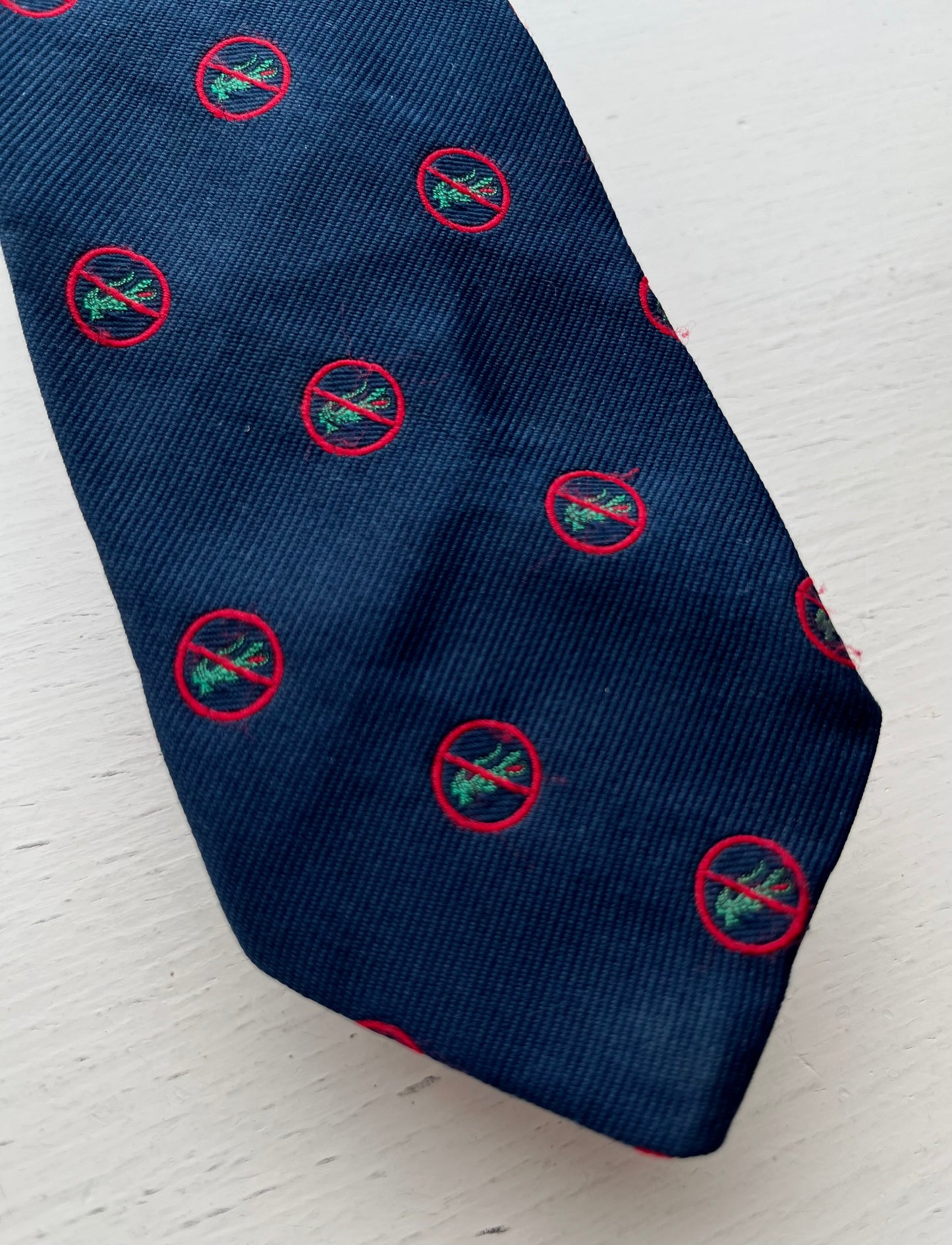 80s Charing Cross Anti Lacoste Emblematic Tie