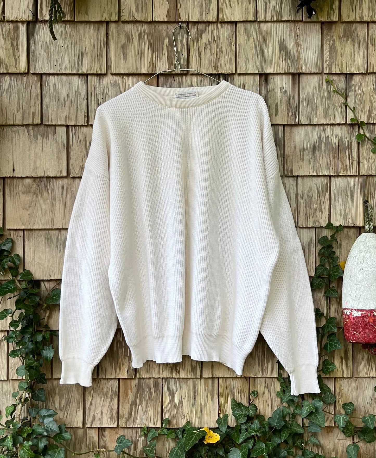 80s Lord Jeff ‘The Sailor Rib’ Cotton Knit Crewneck Sweater (XL)