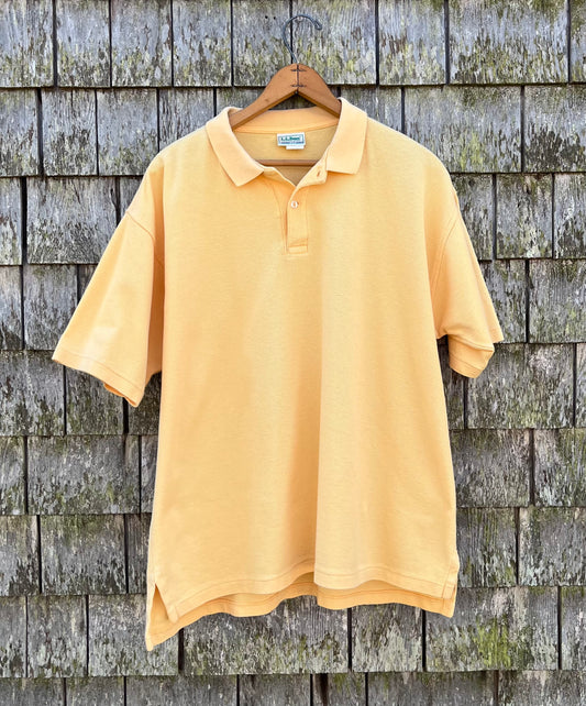 90s L.L. Bean ‘Double L’ Pique Cotton Polo Shirt (L/XL)