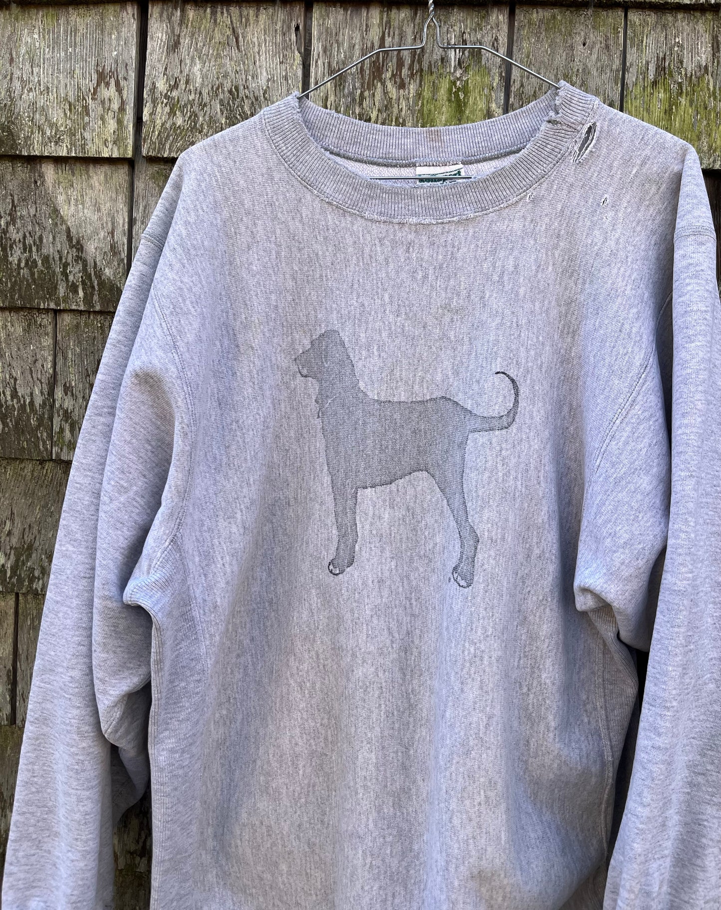 90s The Black Dog Martha's Vineyard Distressed Crewneck Sweatshirt (XL)