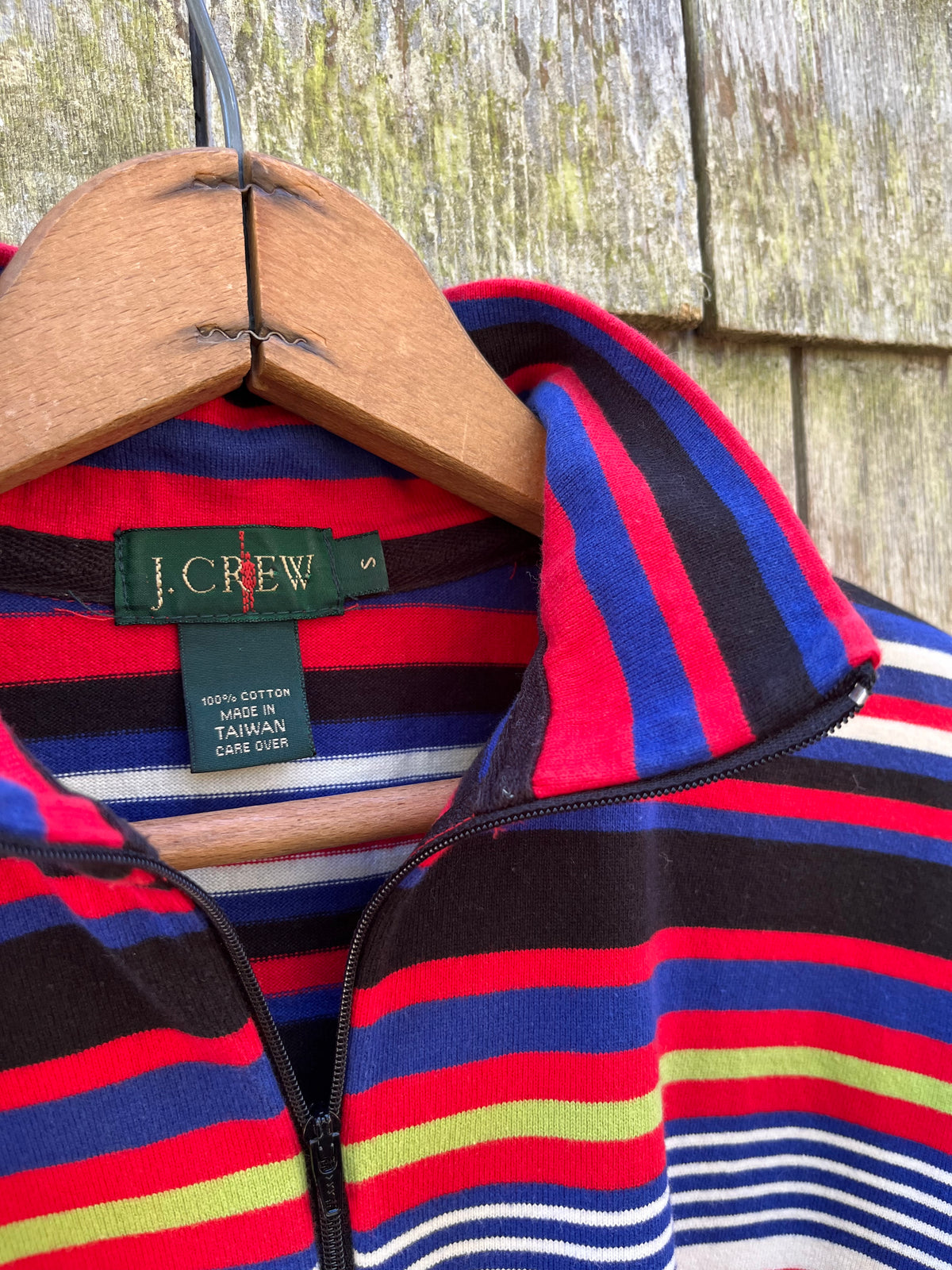 90s J.Crew Cotton Quarter Zip Pullover Shirt (S/M)