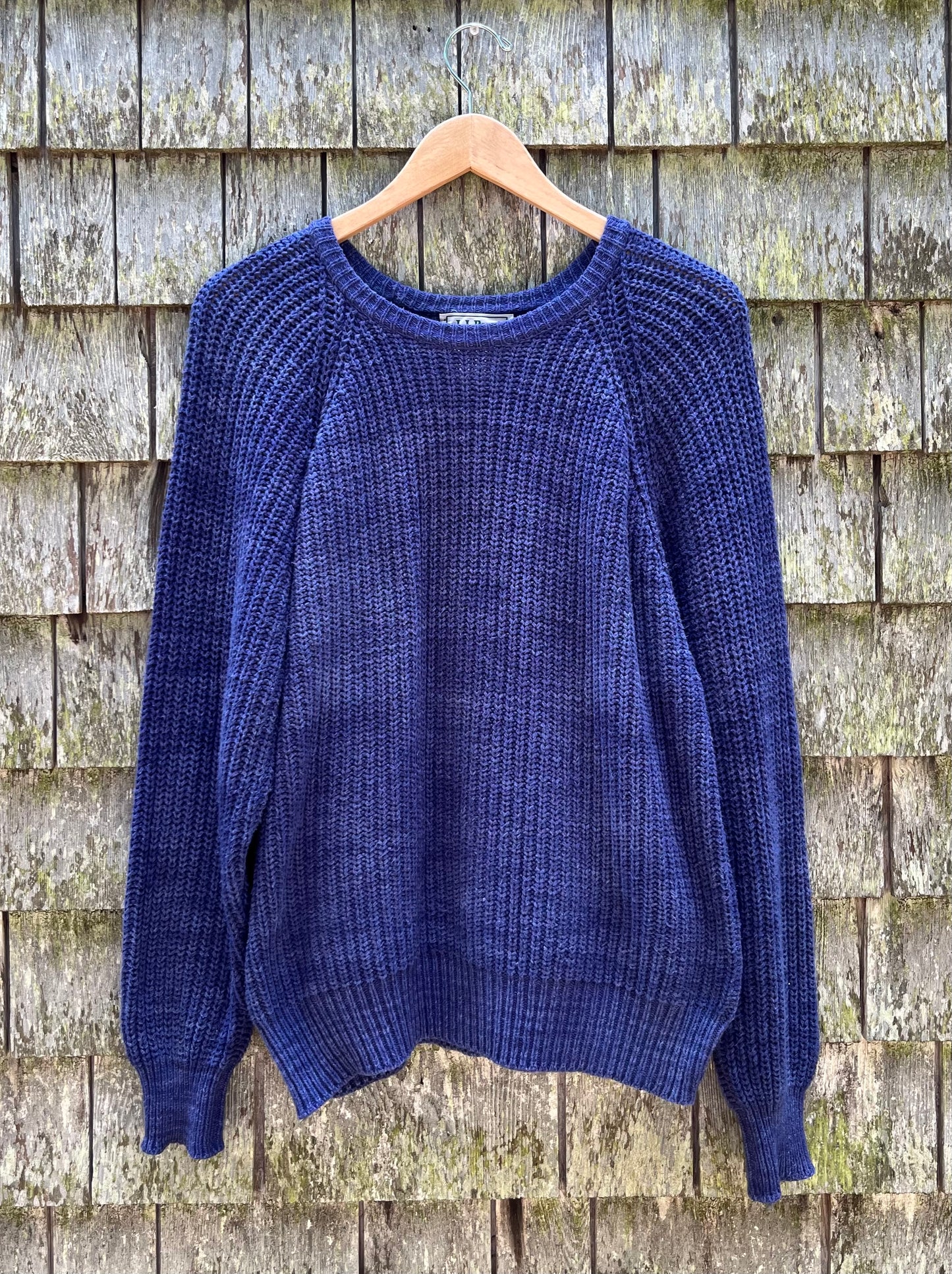 90s L.L. Bean ‘Blue Jean’ Cotton Knit Sweater (S/M)