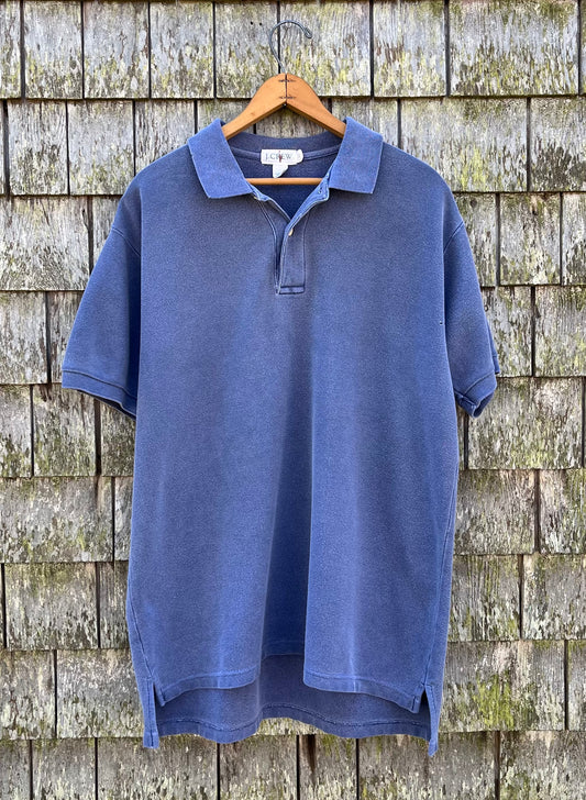 90s J.Crew Cotton Pigment Dyed Polo Shirt (L)