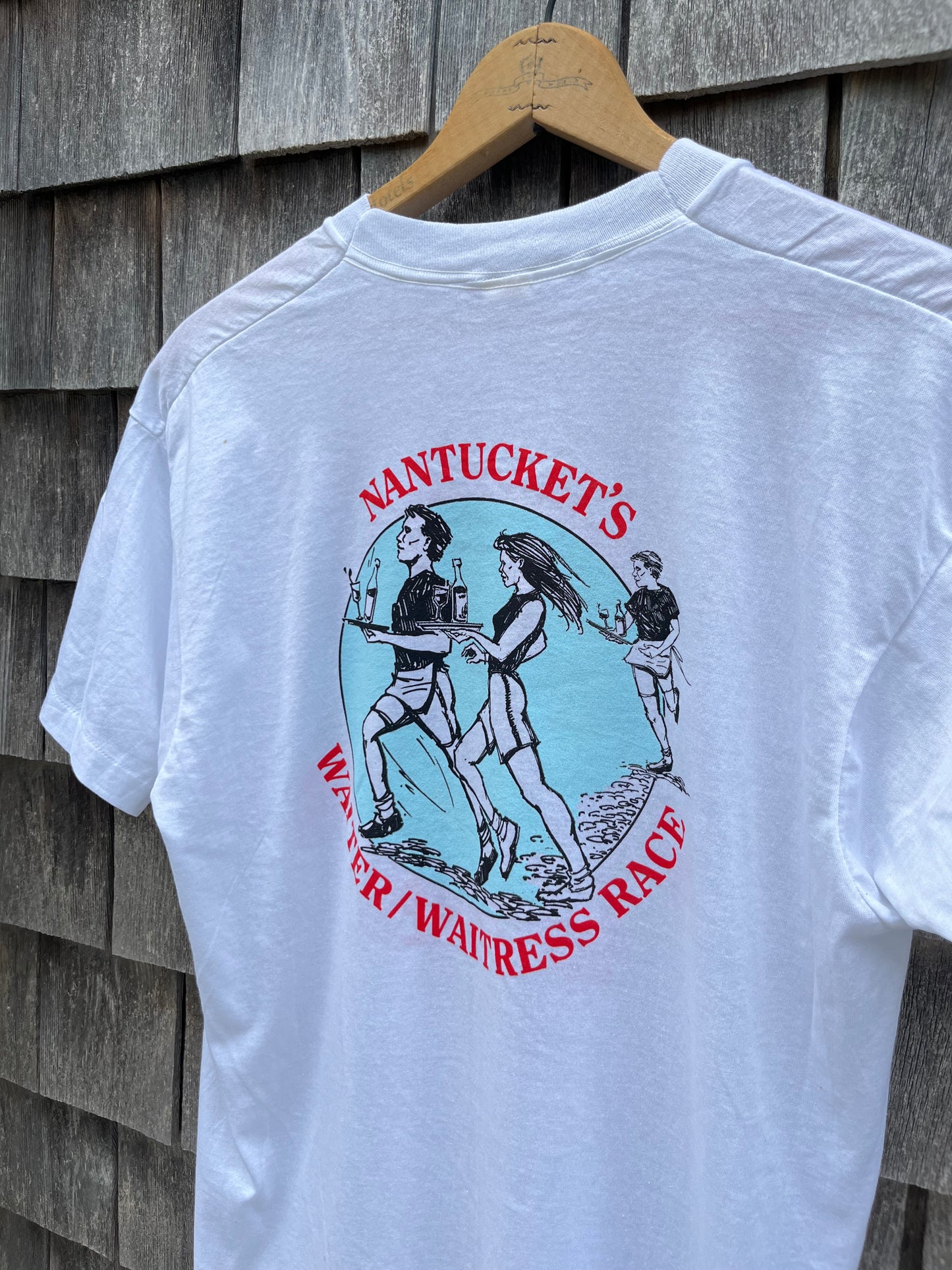 80s Nantucket Summerfest Waiter & Waitress Race T-Shirt (L)