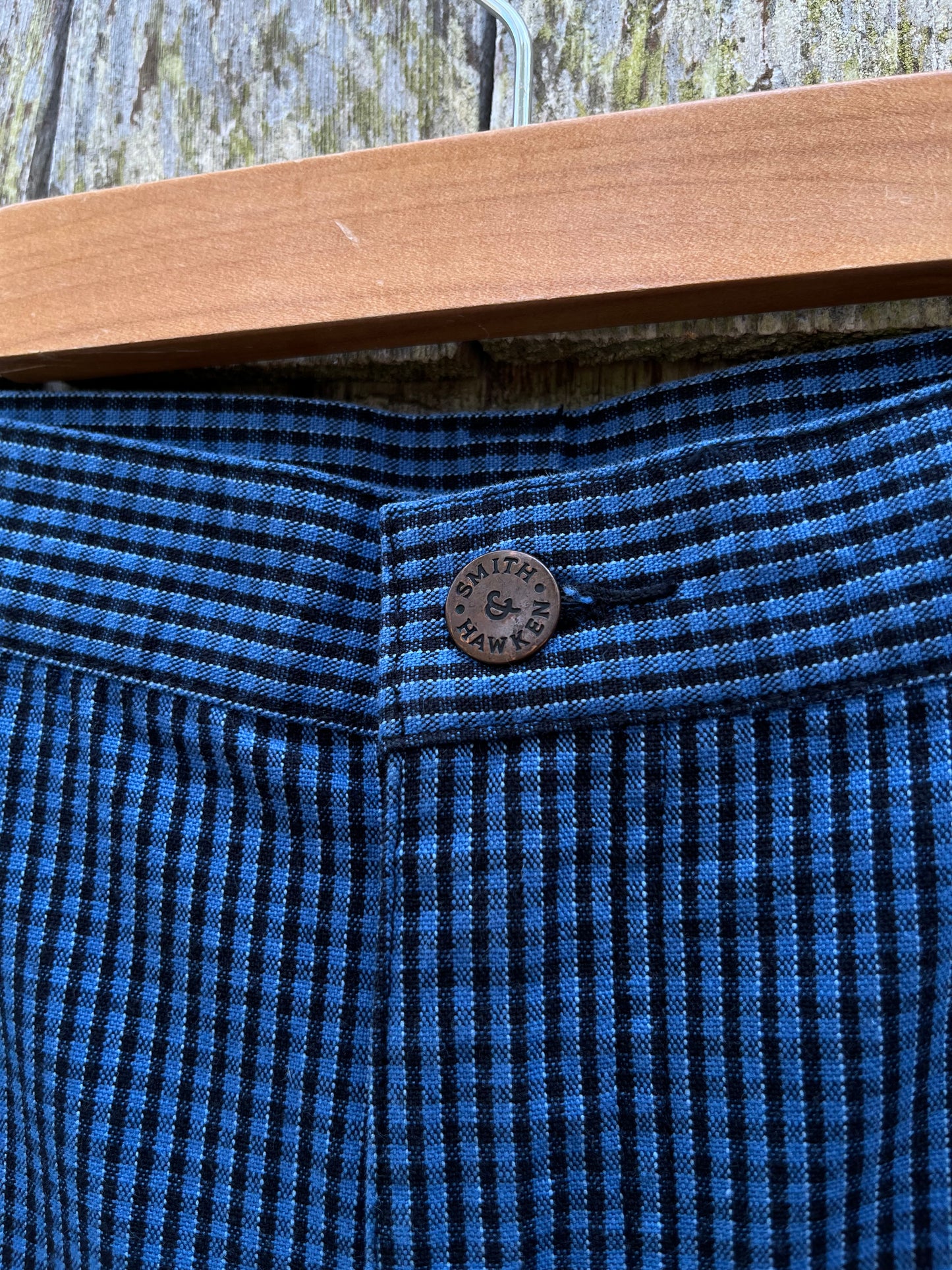 90s Smith & Hawken Check Cotton Twill Shirts (34/9”)