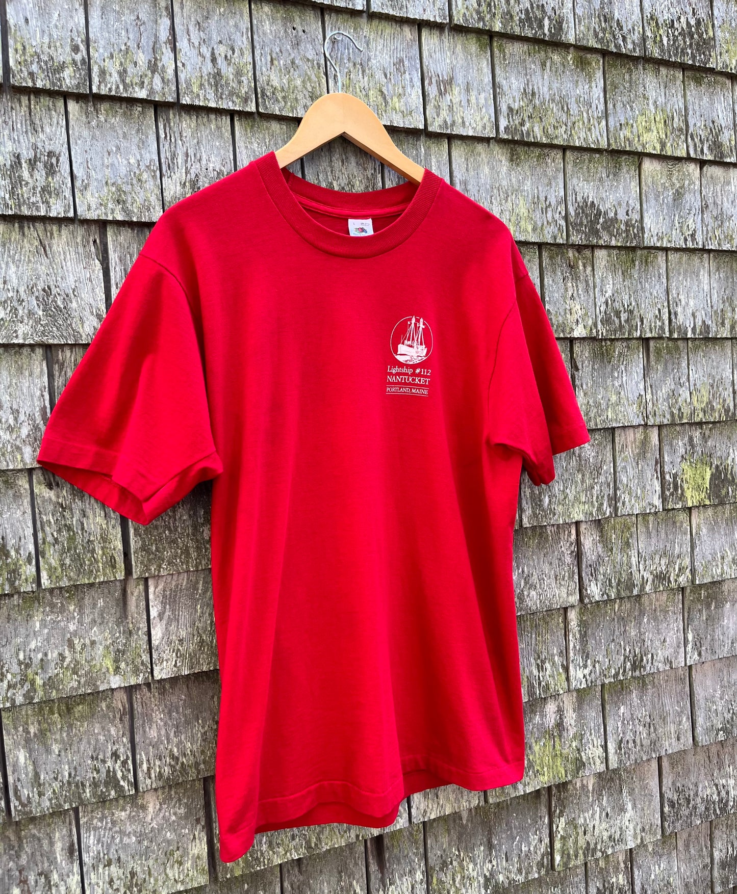 80s Lightship #112 Nantucket Portland Maine T-Shirt (L)